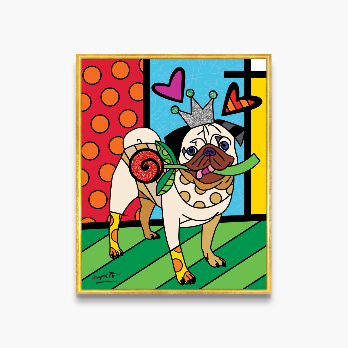 lovely doug limited edition print  artistic colorful design collectible