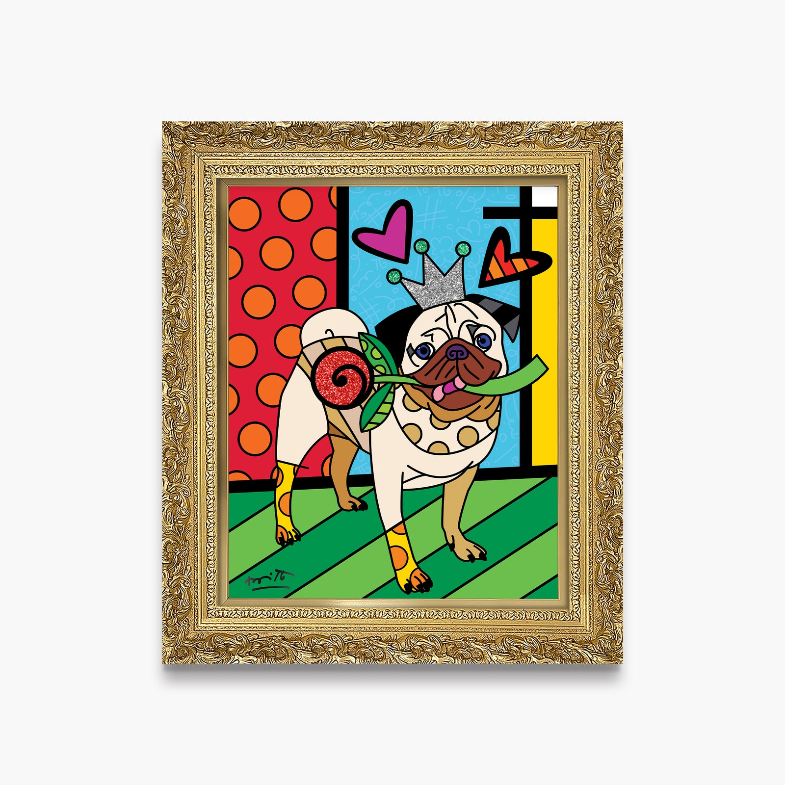 lovely doug limited edition print  colorful decorative collectible gift idea