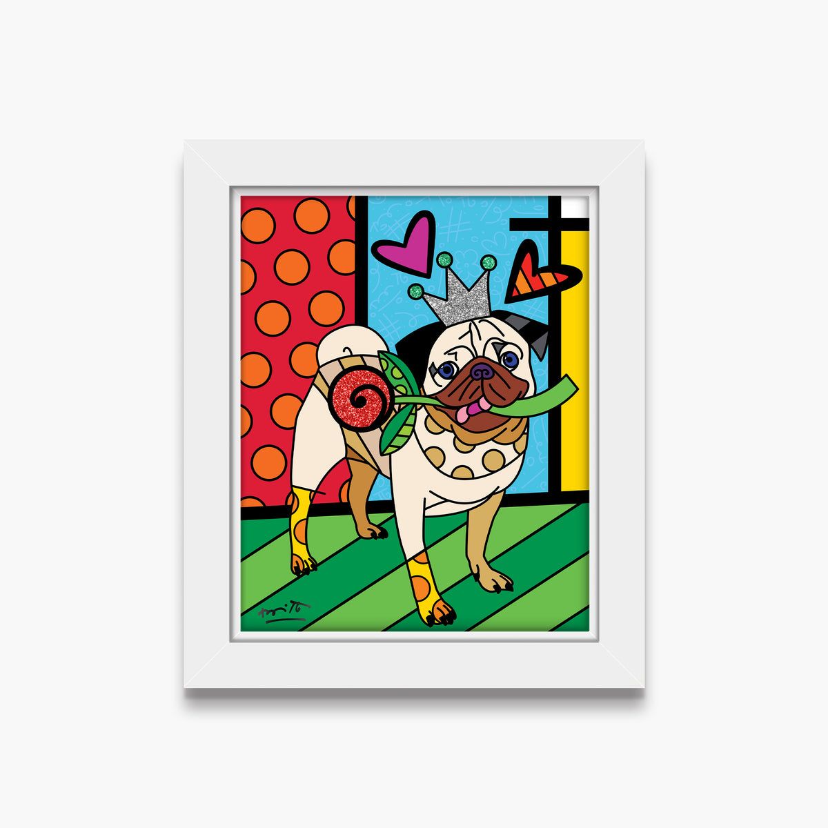 lovely doug limited edition print  colorful decorative collectible gift idea
