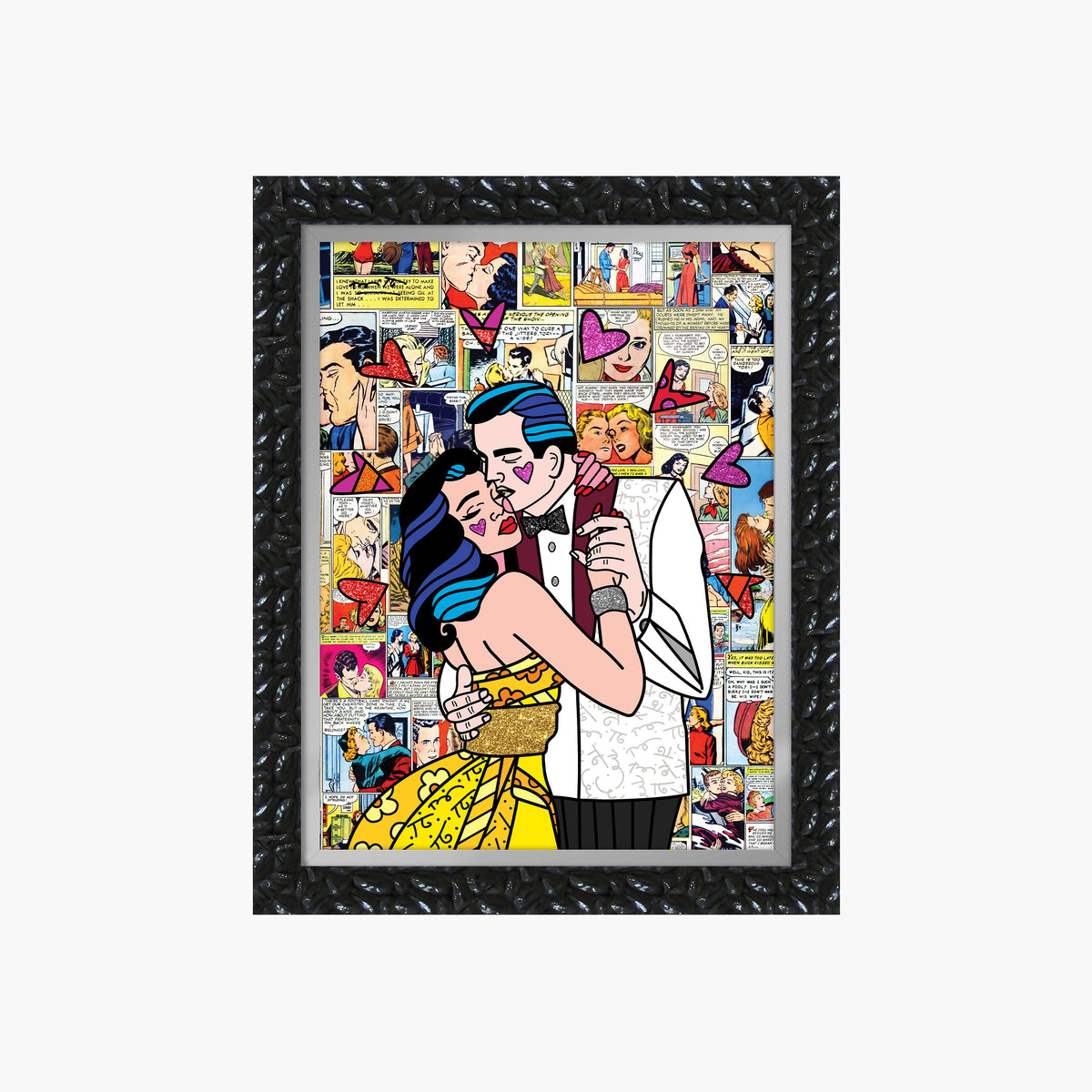 beautiful couple limited edition print  artistic colorful design collectible