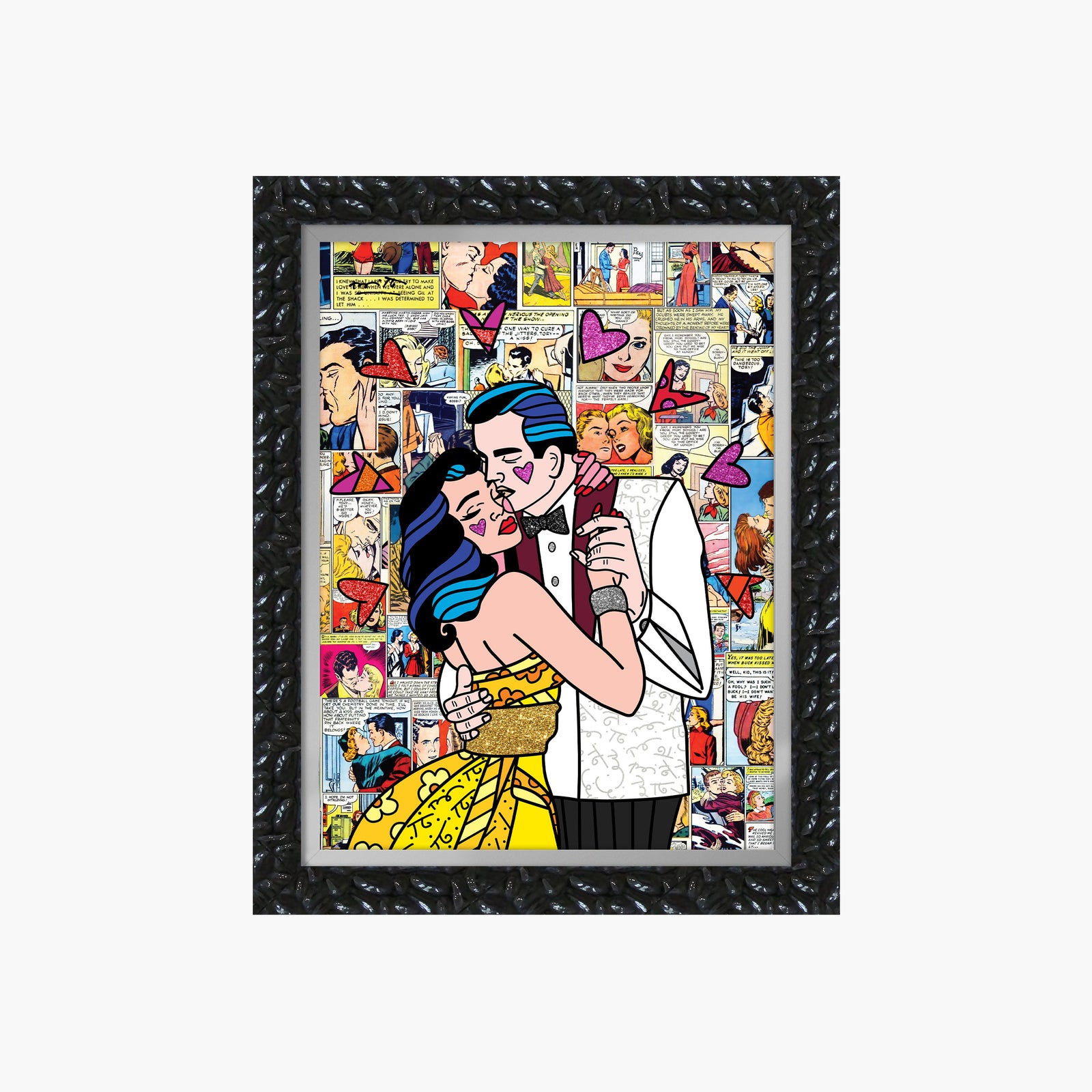 beautiful couple limited edition print  artistic colorful design collectible