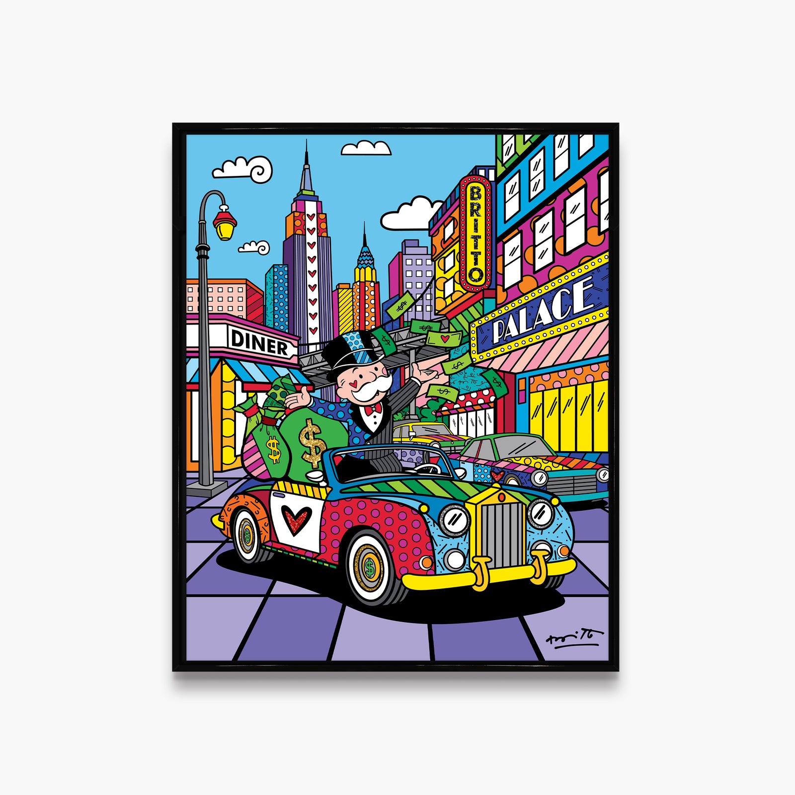 Love My Life (Monopoly By Britto) - Limited Edition Print