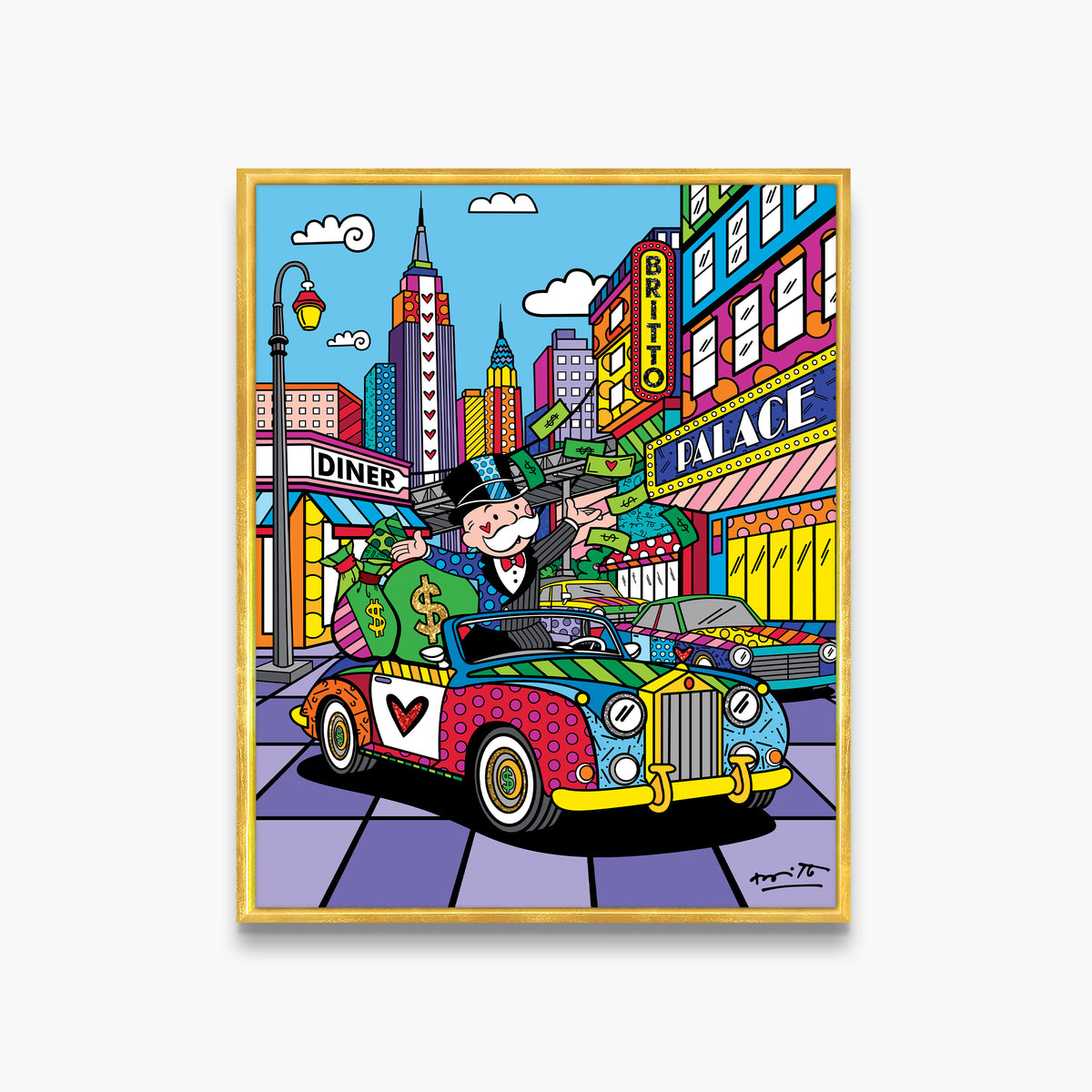 Love My Life (Monopoly By Britto) - Limited Edition Print