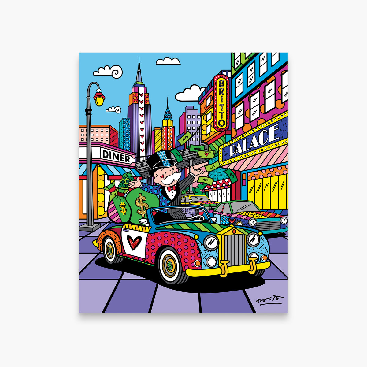 Love My Life (Monopoly By Britto) - Limited Edition Print