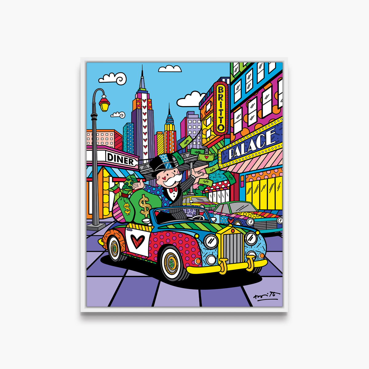 Love My Life (Monopoly By Britto) - Limited Edition Print