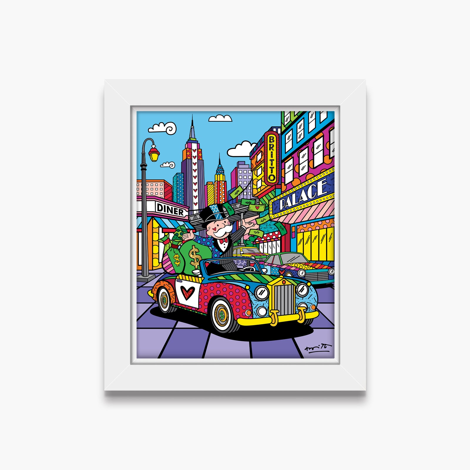 Love My Life (Monopoly By Britto) - Limited Edition Print