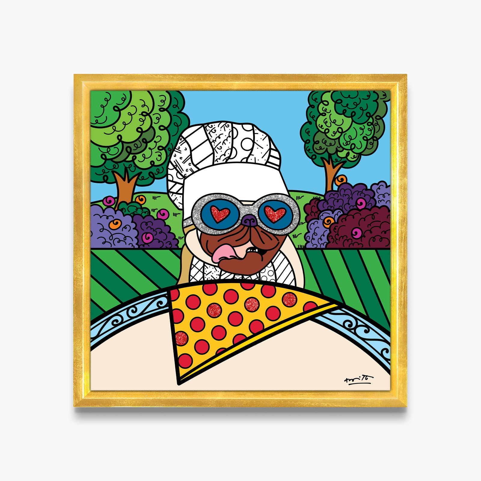pepperoni limited edition print  artistic colorful design collectible