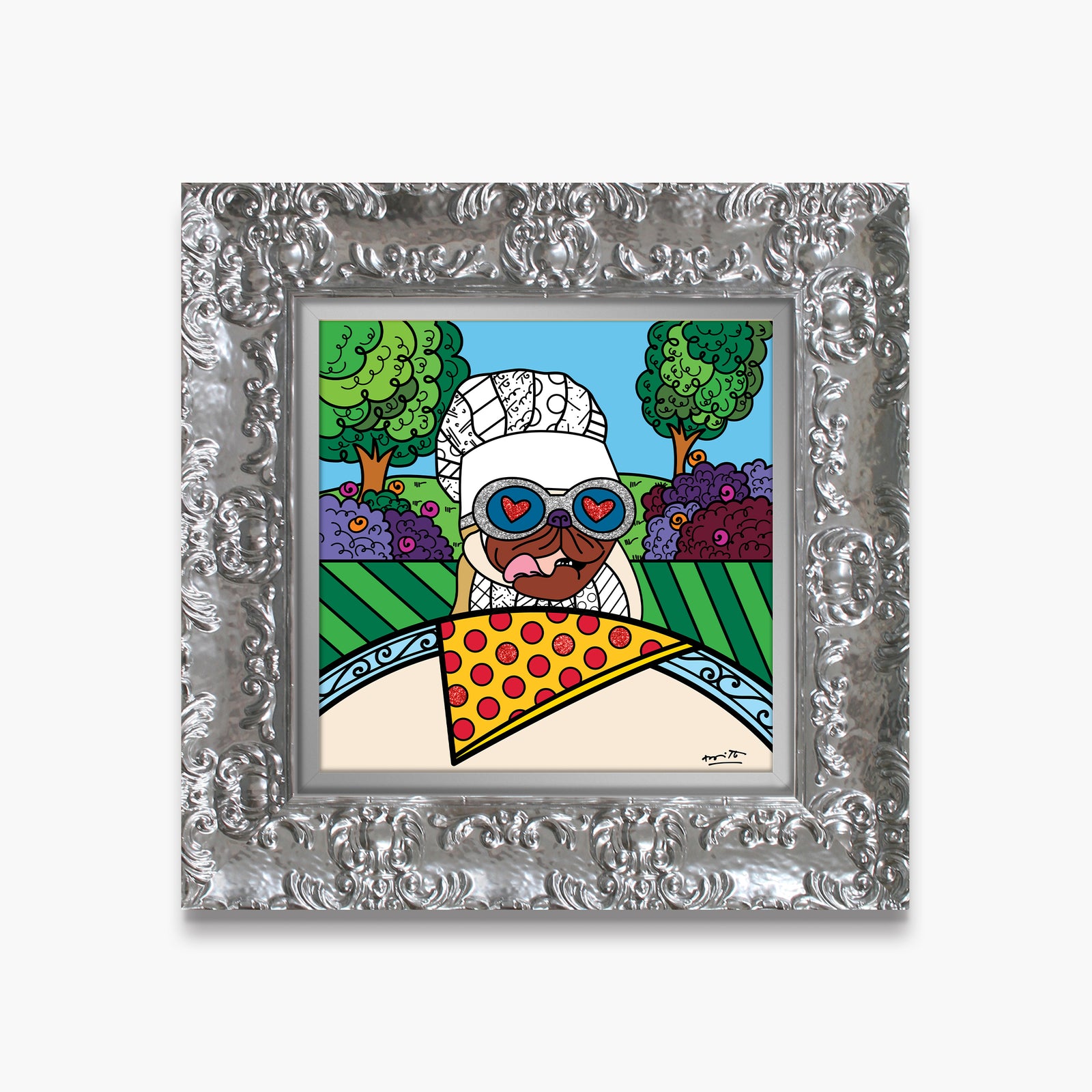 pepperoni limited edition print  colorful decorative collectible gift idea