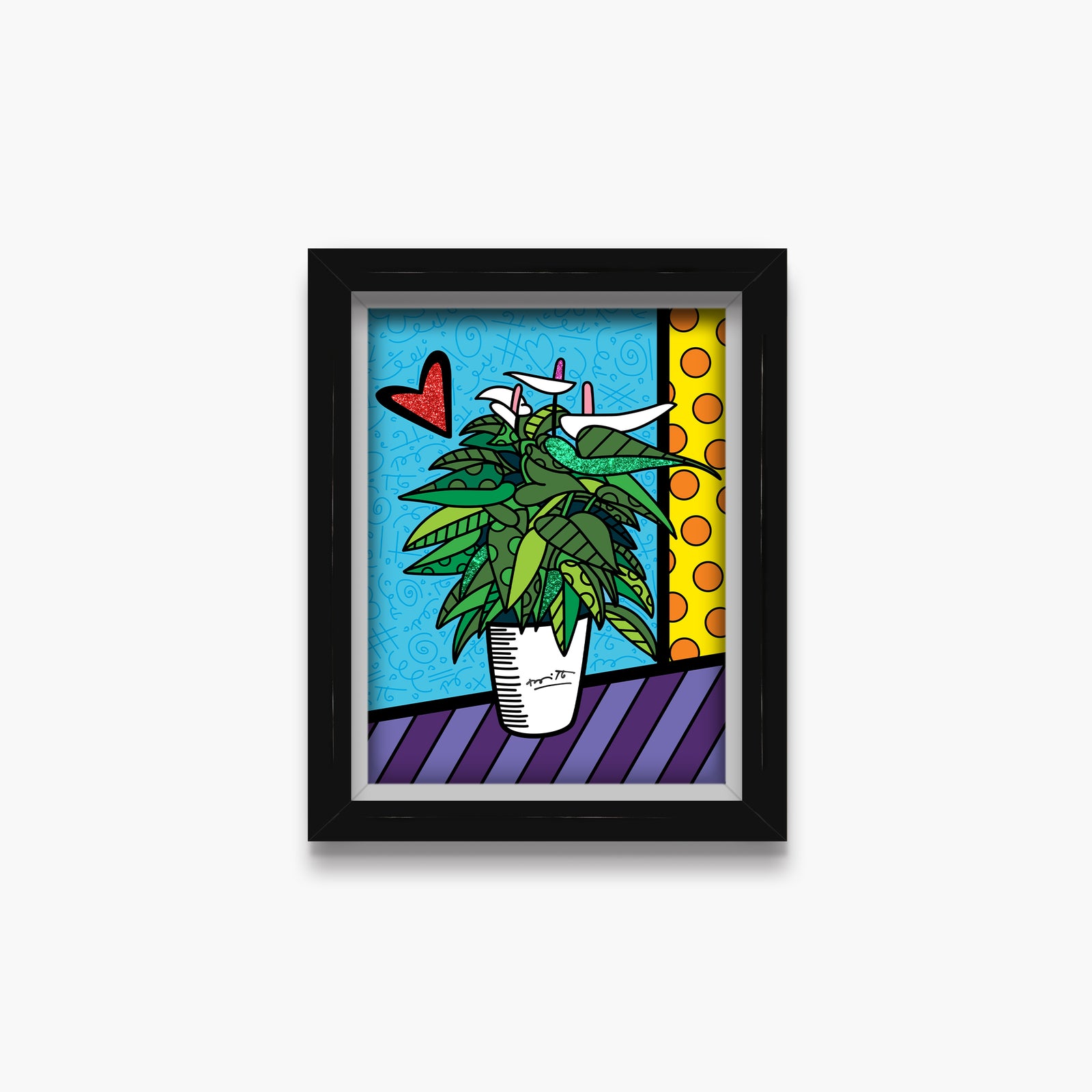 lily limited edition print  artistic colorful design collectible