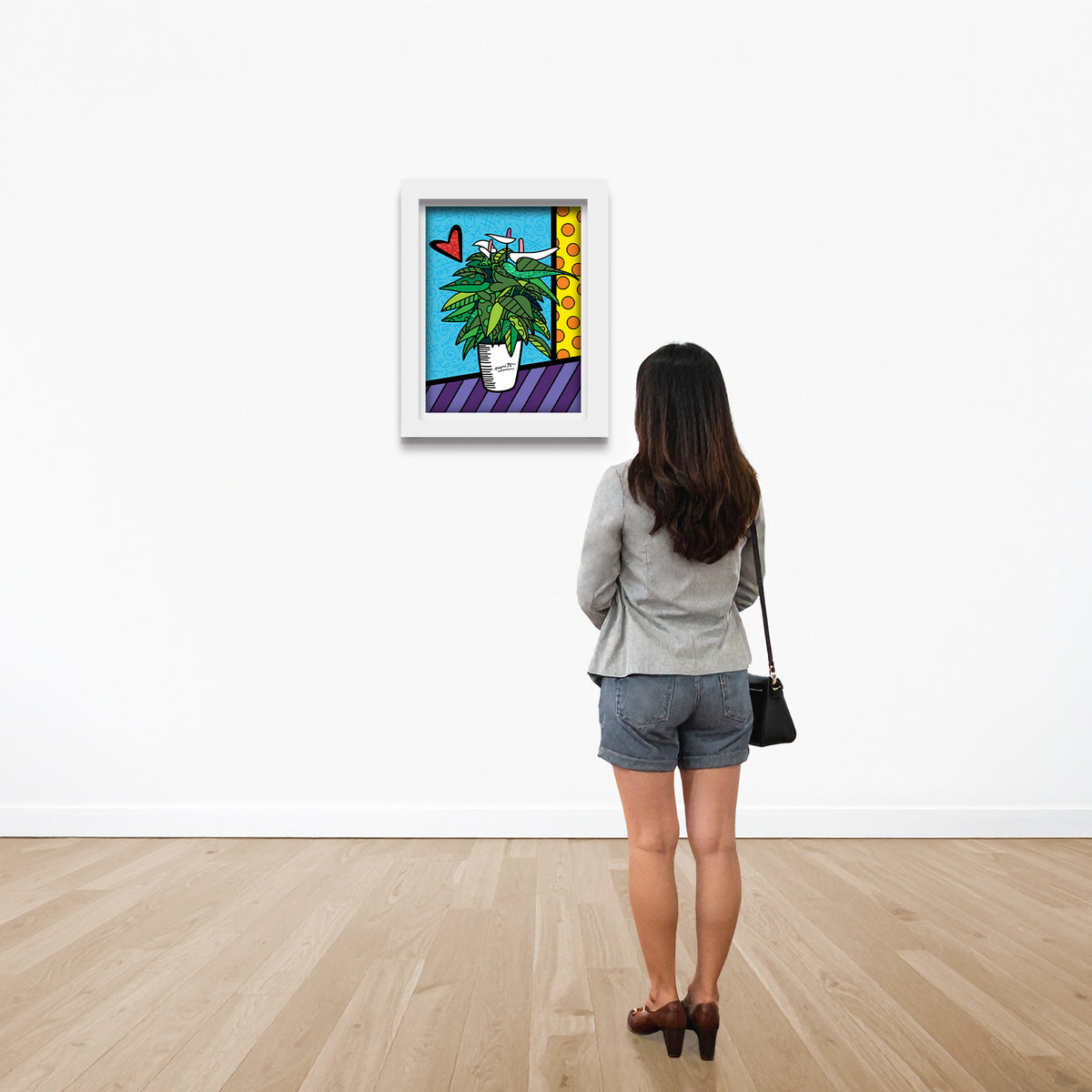 modern pop art lily limited edition print  vibrant home decor