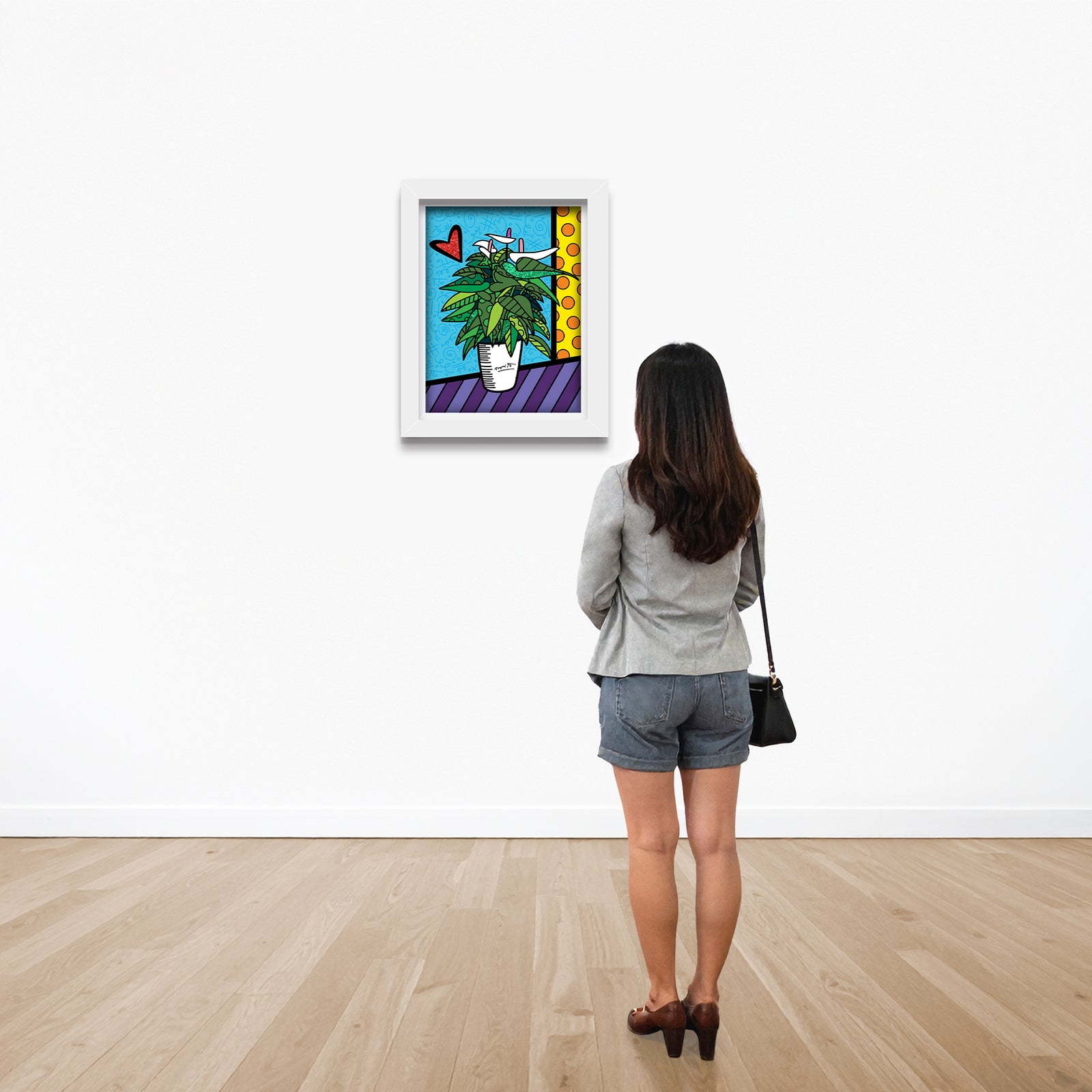 modern pop art lily limited edition print  vibrant home decor