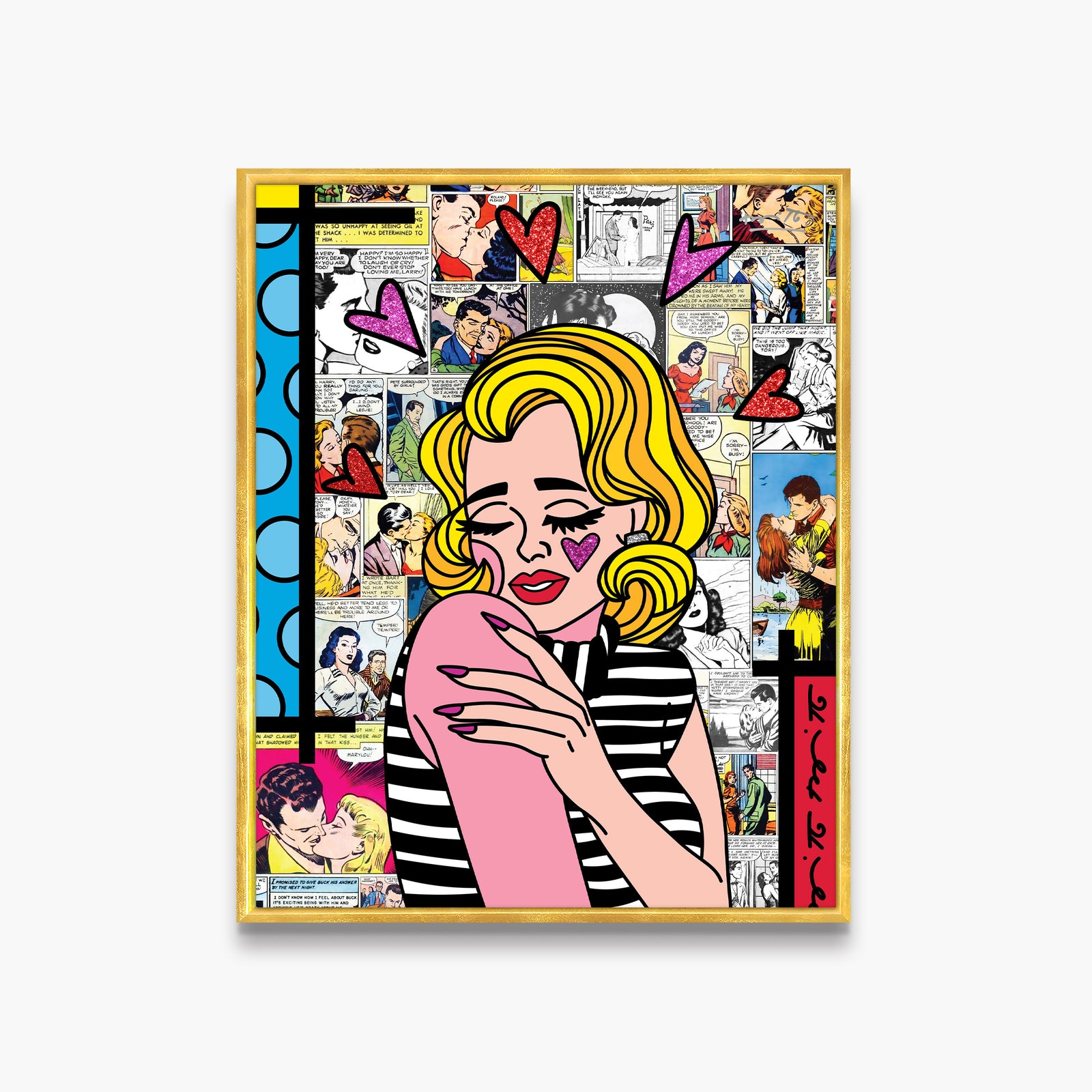 Romero Britto feelings limited edition print  contemporary pop art piece