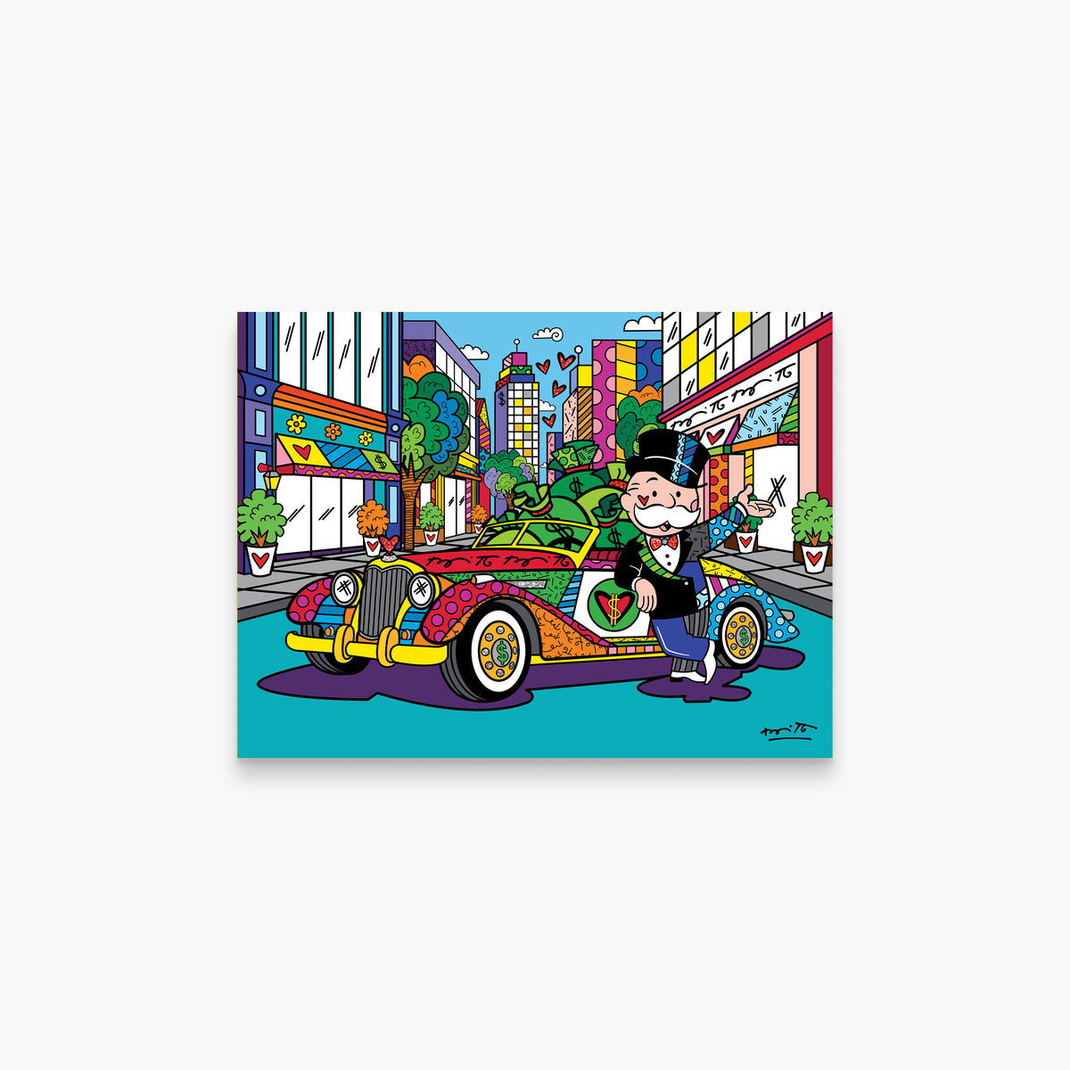 King Of The Town (Monopoly By Britto) - Limited Edition Print