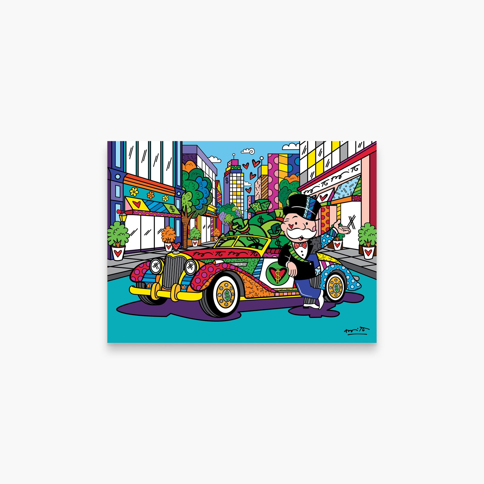 King Of The Town (Monopoly By Britto) - Limited Edition Print