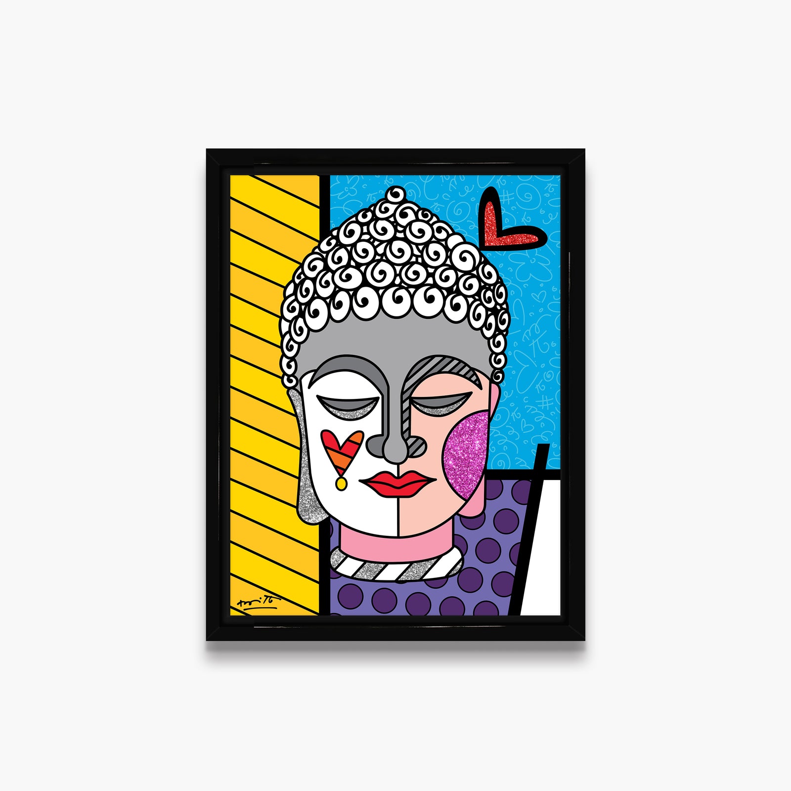Romero Britto serenity limited edition print  contemporary pop art piece