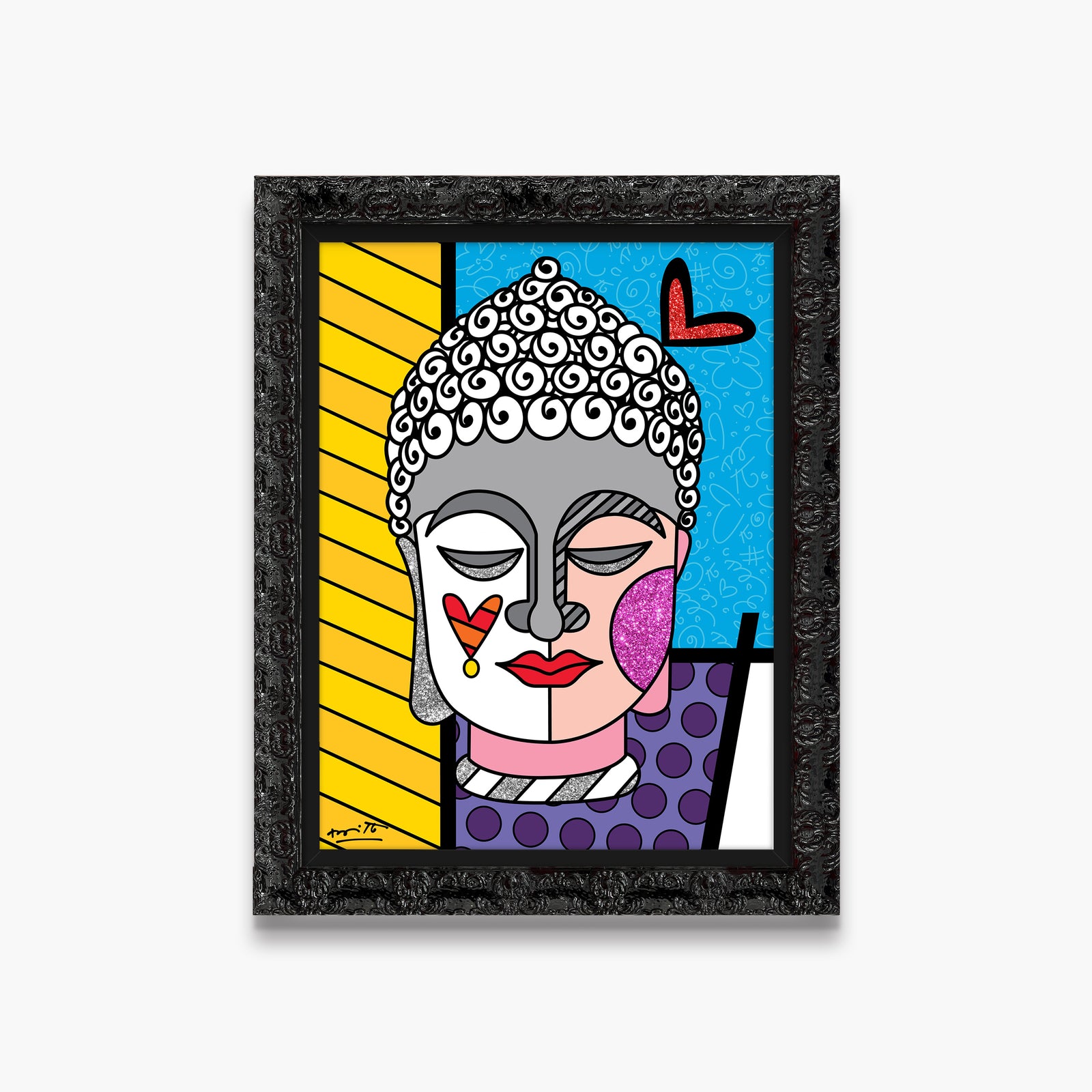 Romero Britto serenity limited edition print  contemporary pop art piece