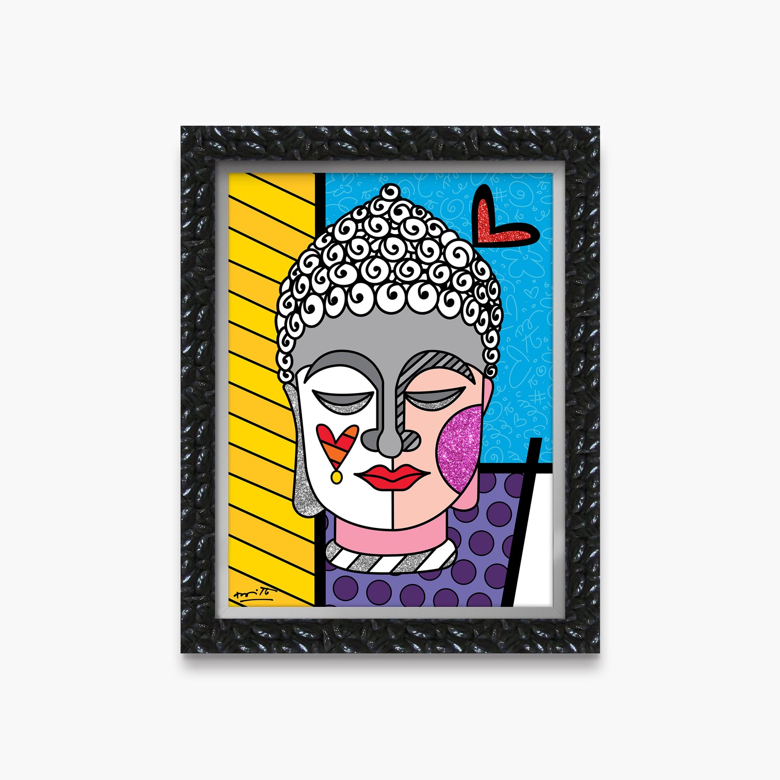 modern pop art serenity limited edition print  vibrant home decor