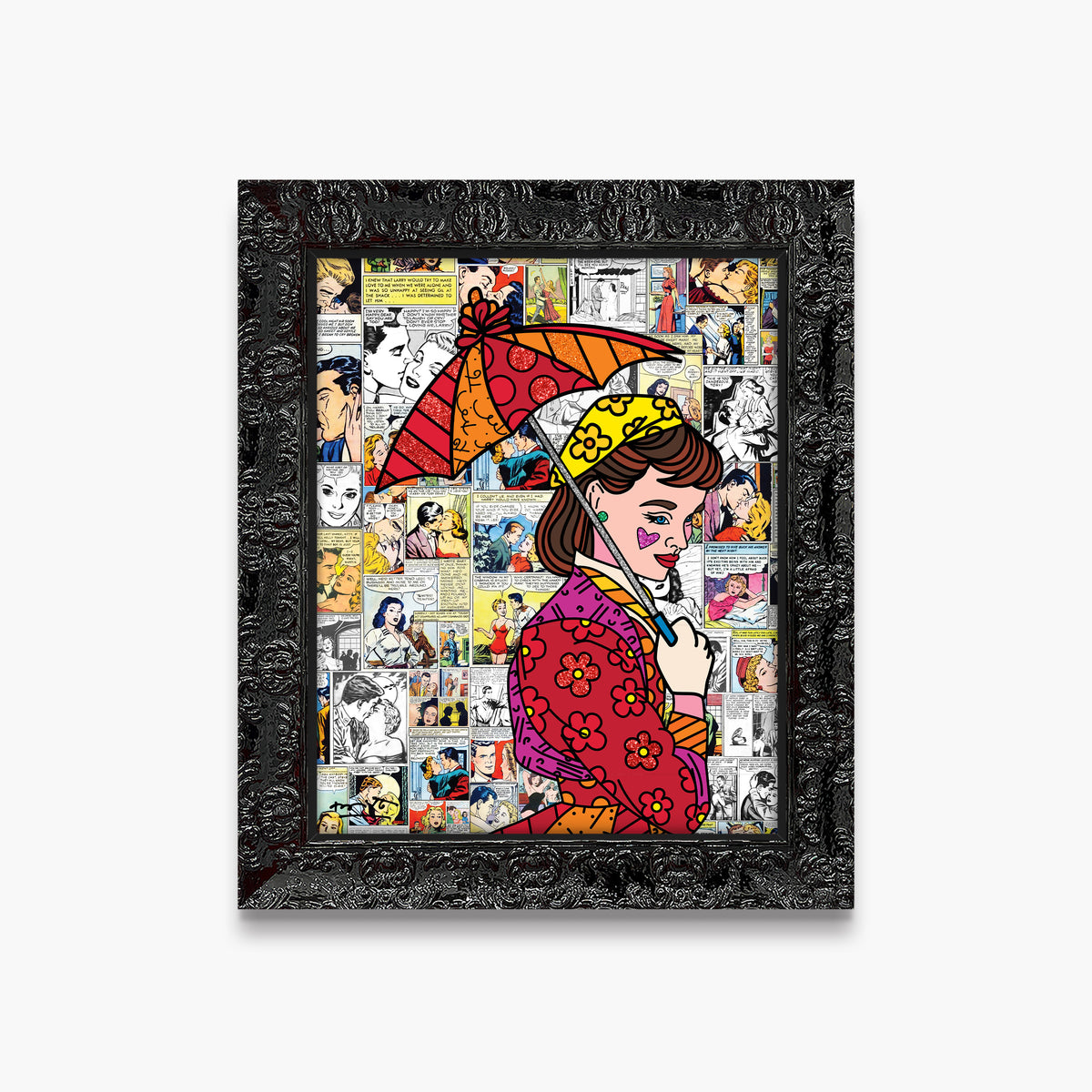 north beach limited edition print  artistic colorful design collectible