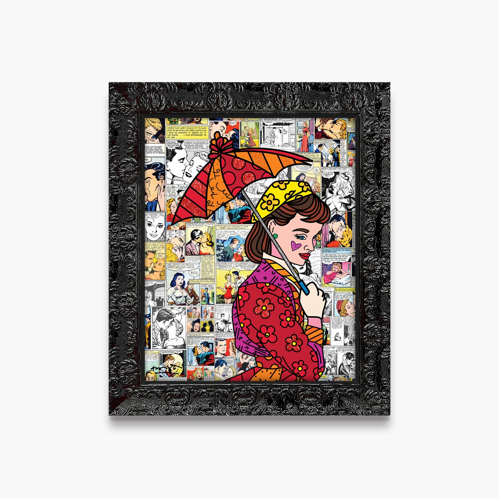 north beach limited edition print  artistic colorful design collectible
