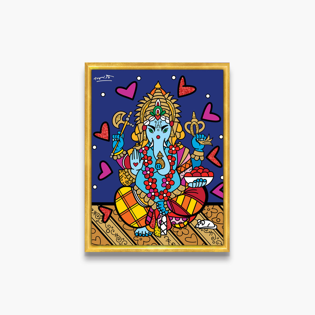 ganesh limited edition print  colorful decorative collectible gift idea