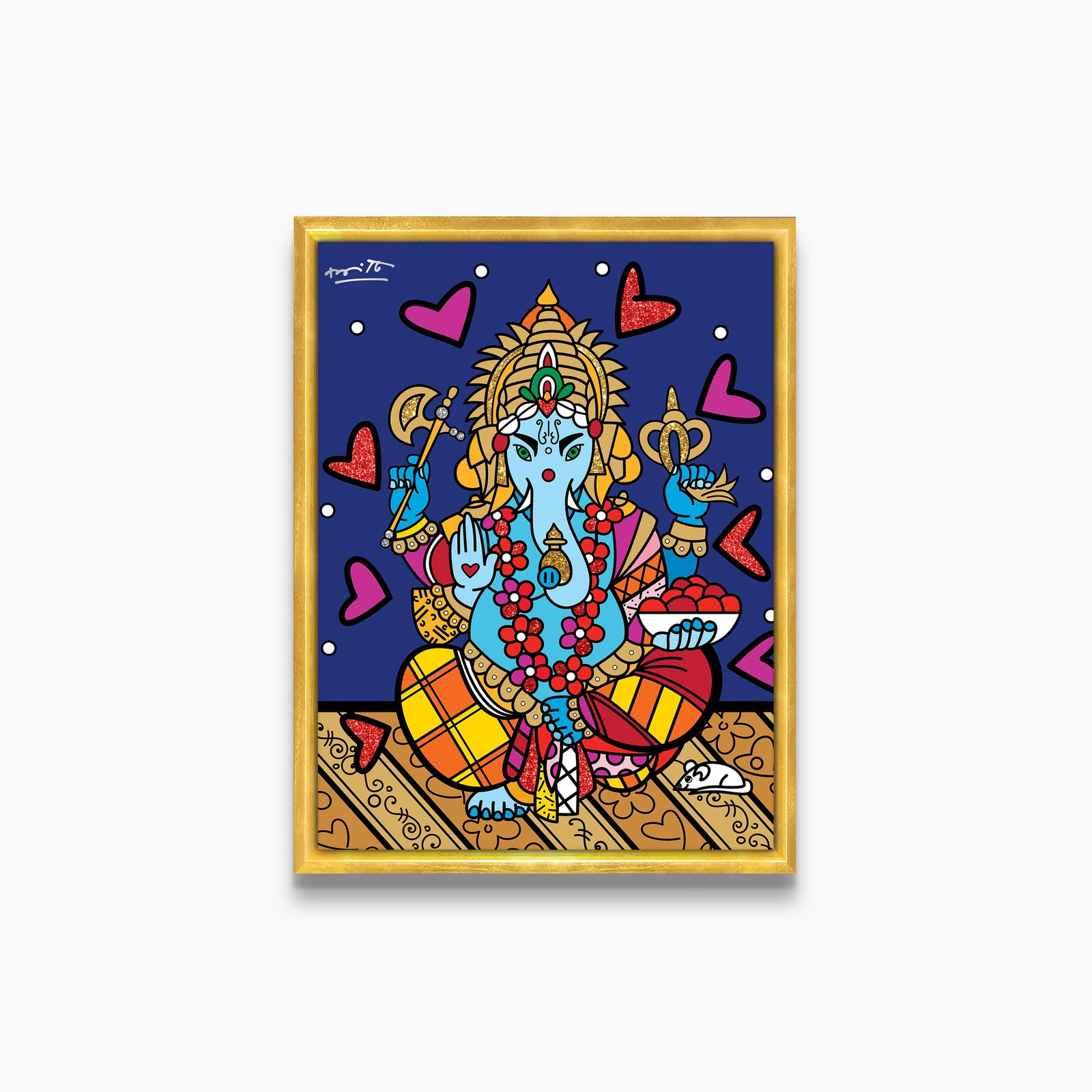 ganesh limited edition print  colorful decorative collectible gift idea