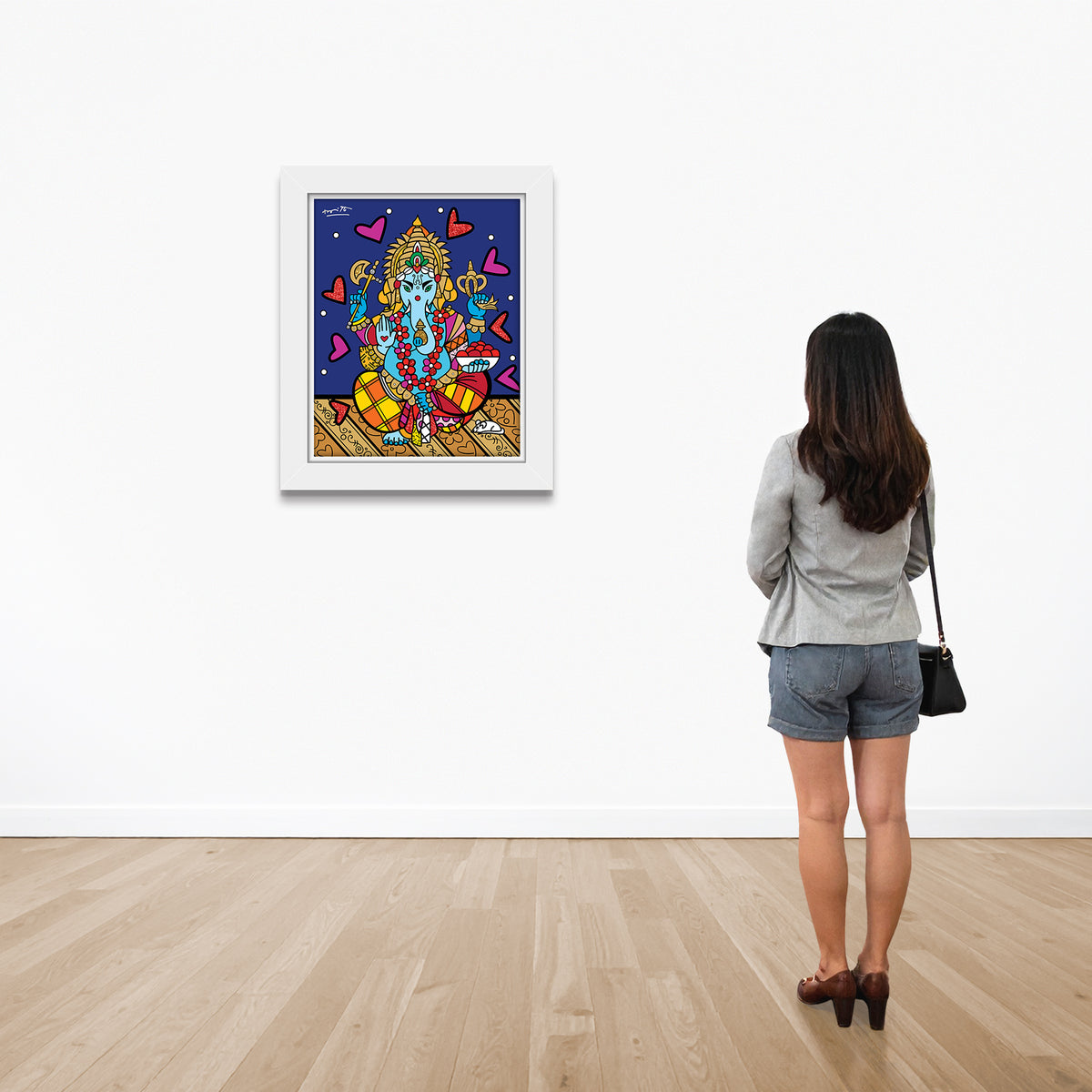 modern pop art ganesh limited edition print  vibrant home decor