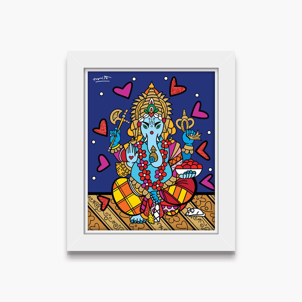 ganesh limited edition print  colorful decorative collectible gift idea