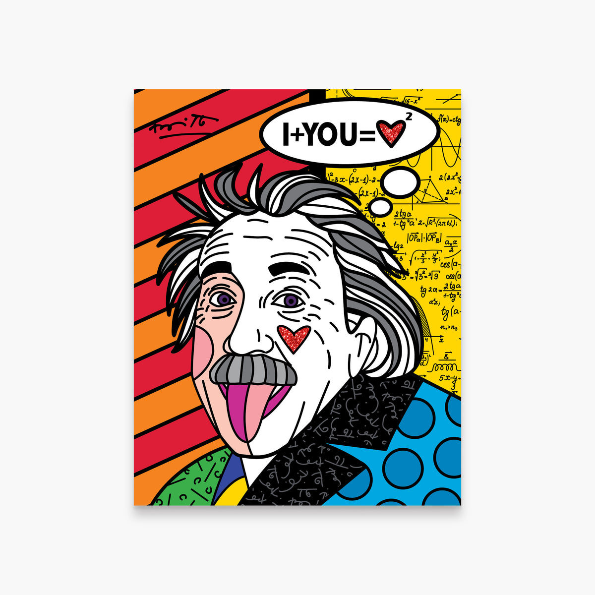 Romero Britto formula of love limited edition  colorful pop art design