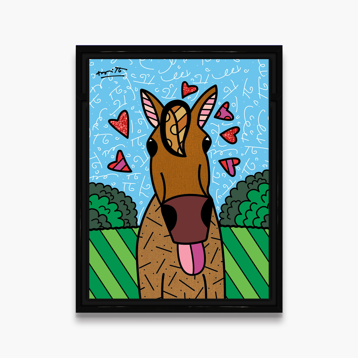 horse country limited edition print  colorful decorative collectible gift idea