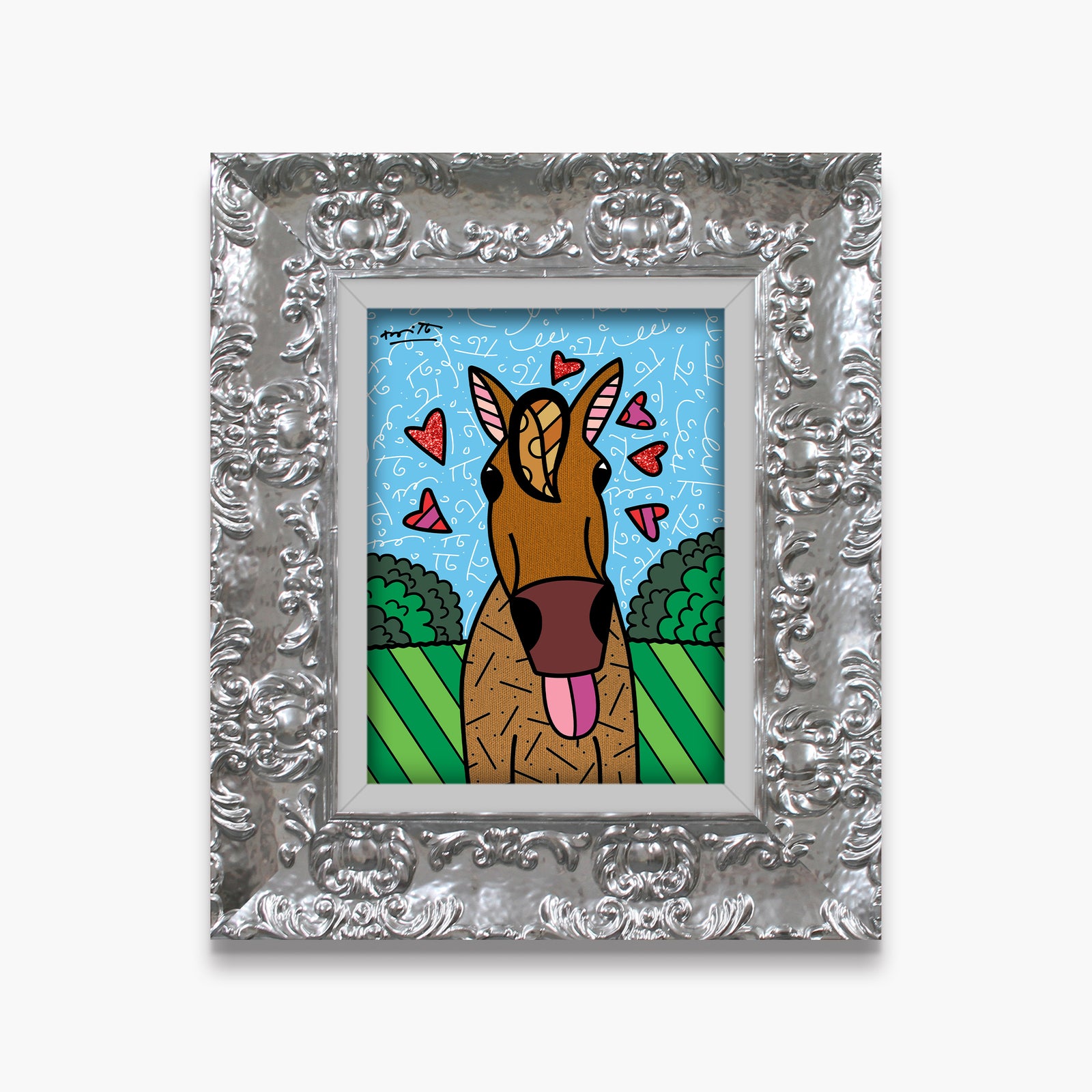 horse country limited edition print  colorful decorative collectible gift idea
