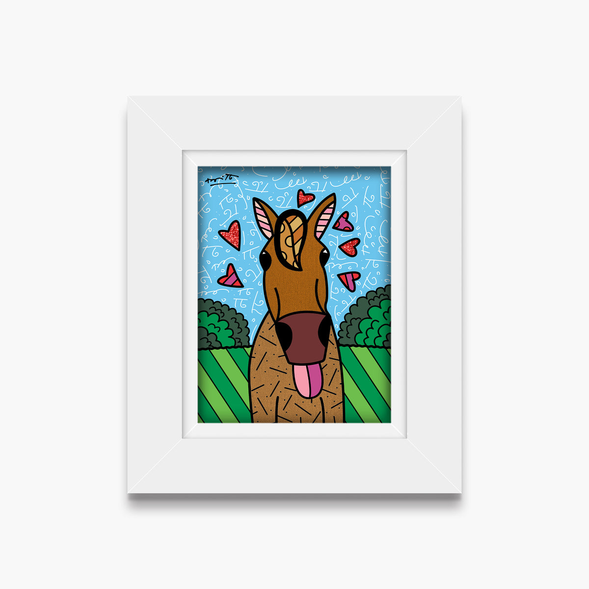 horse country limited edition print  colorful decorative collectible gift idea