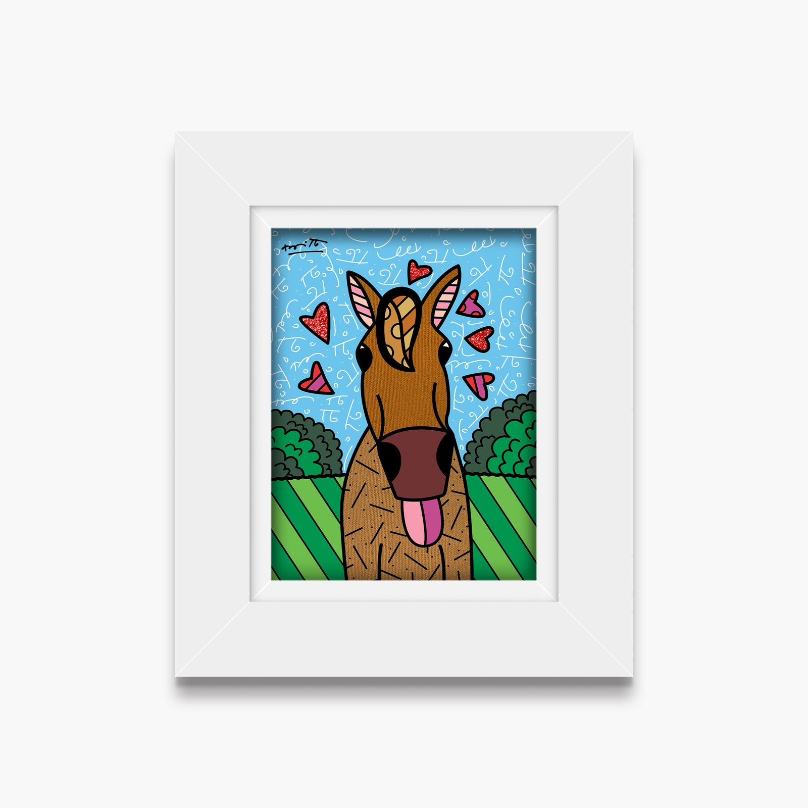 horse country limited edition print  colorful decorative collectible gift idea