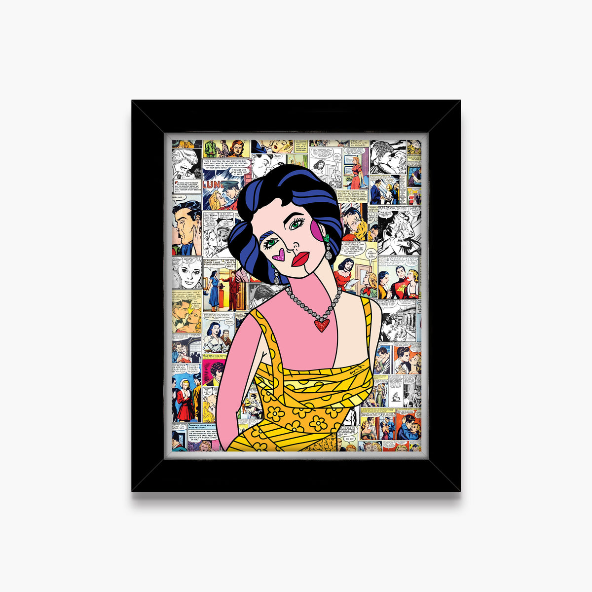 liz taylor limited edition print  artistic colorful design collectible