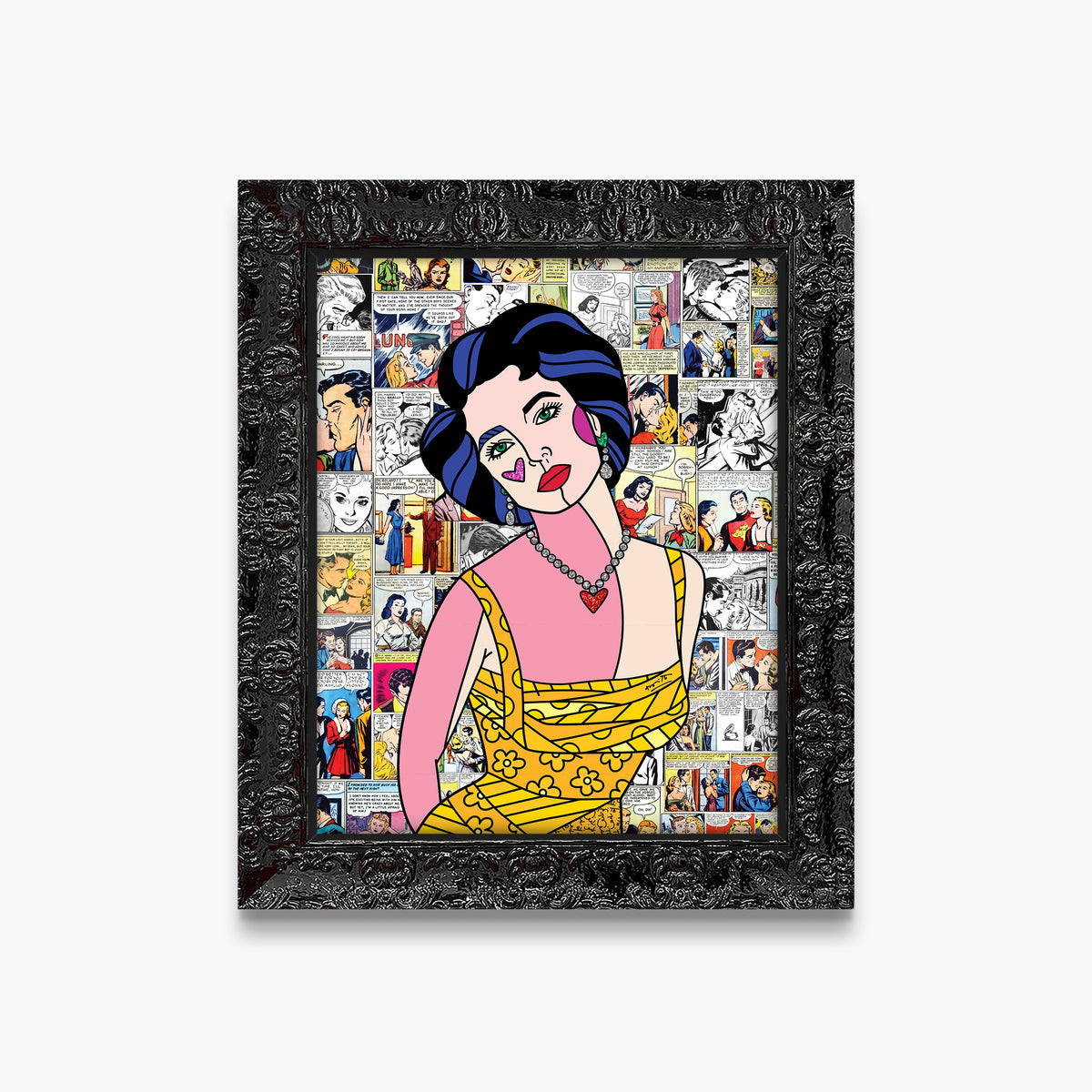 liz taylor limited edition print  artistic colorful design collectible