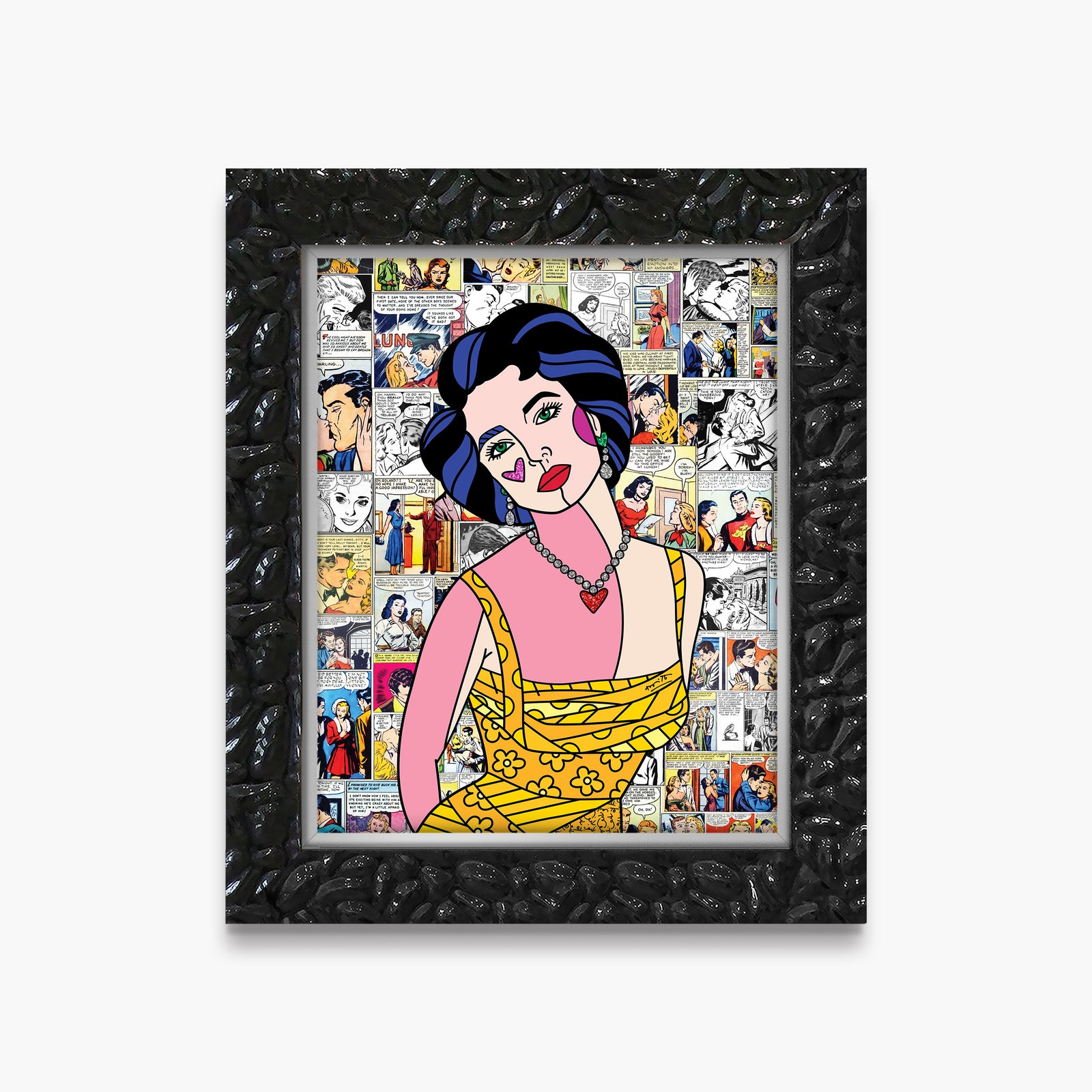 liz taylor limited edition print  artistic colorful design collectible