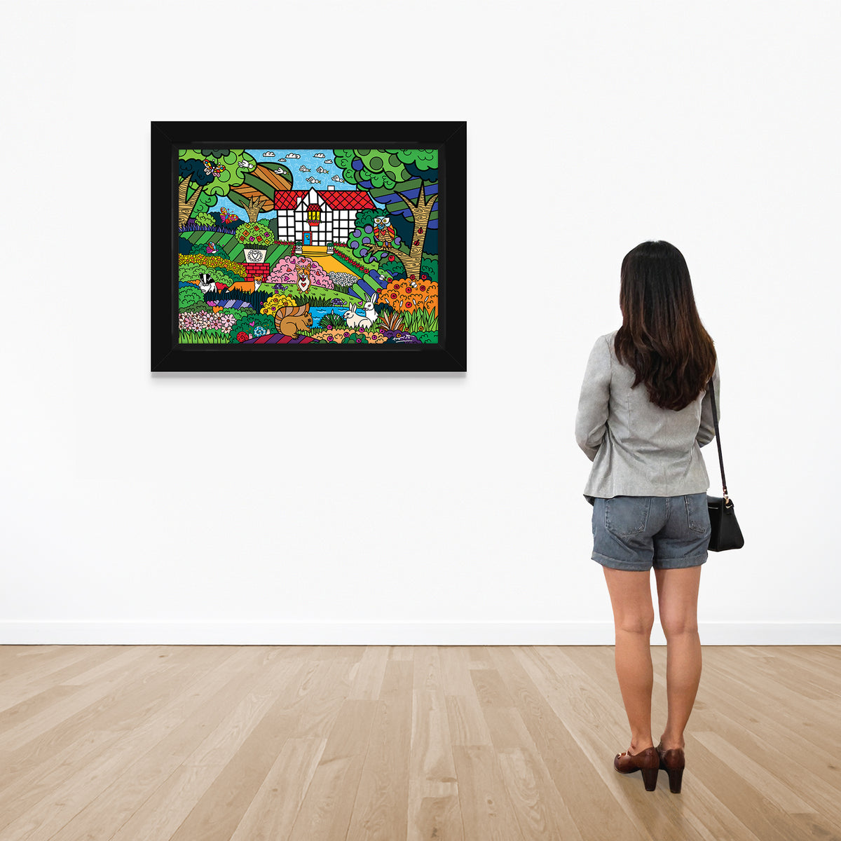 shakespeares garden limited edition print  colorful decorative collectible gift idea