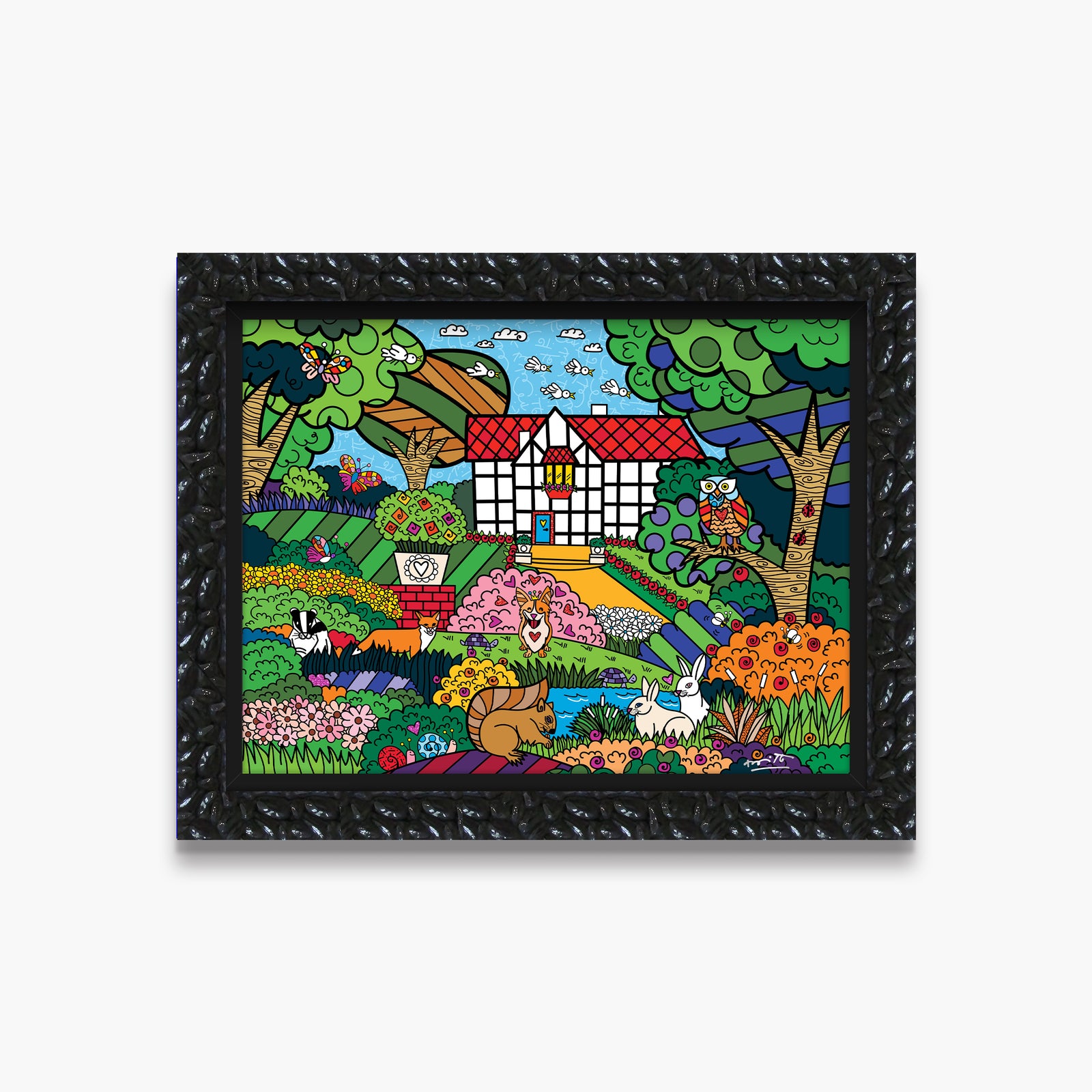 shakespeares garden limited edition print  colorful decorative collectible gift idea