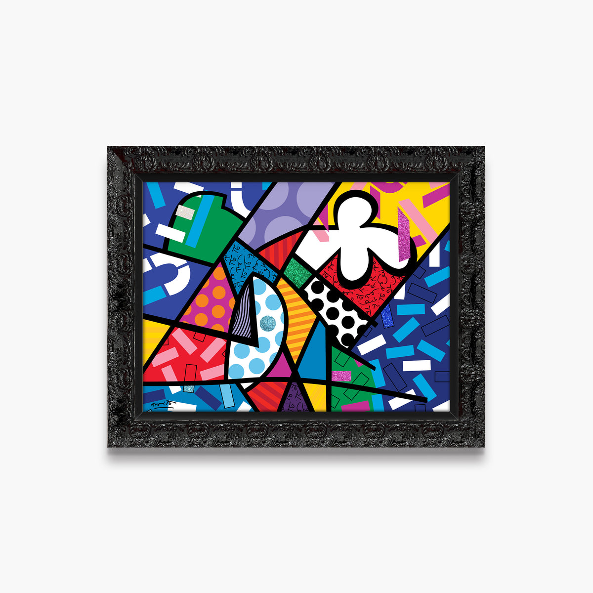 modern pop art chaos limited edition print  vibrant home decor