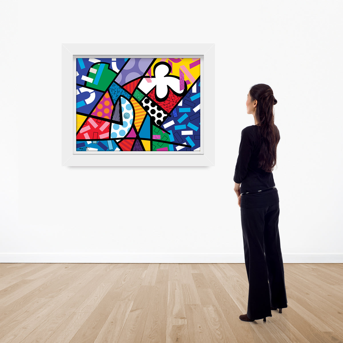 modern pop art chaos limited edition print  vibrant home decor