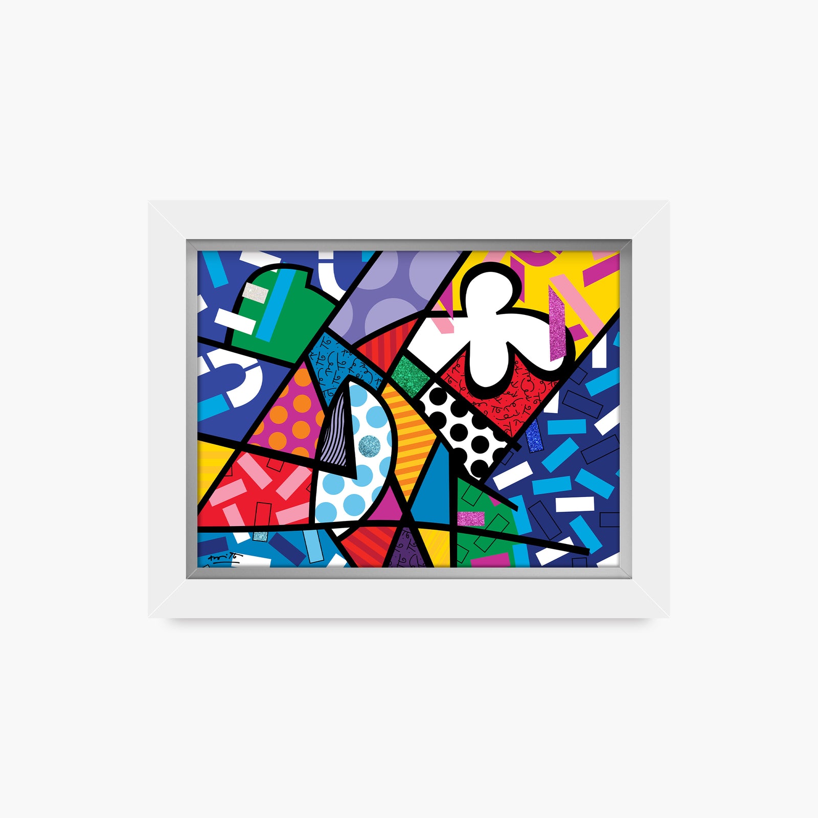 modern pop art chaos limited edition print  vibrant home decor