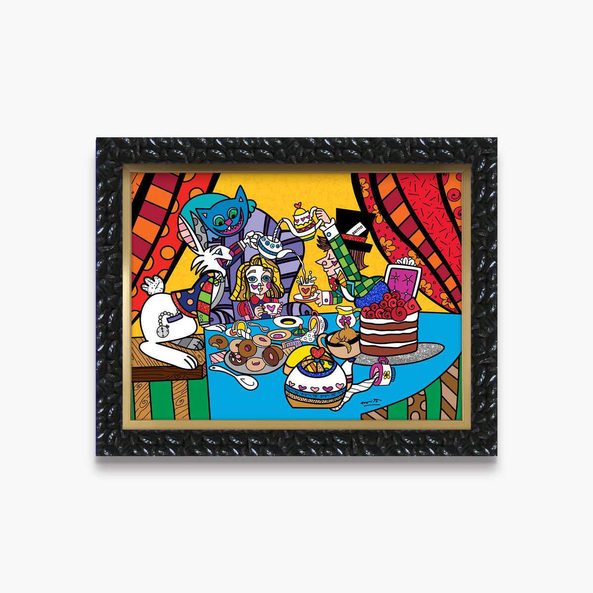 tea party limited edition print  artistic colorful design collectible