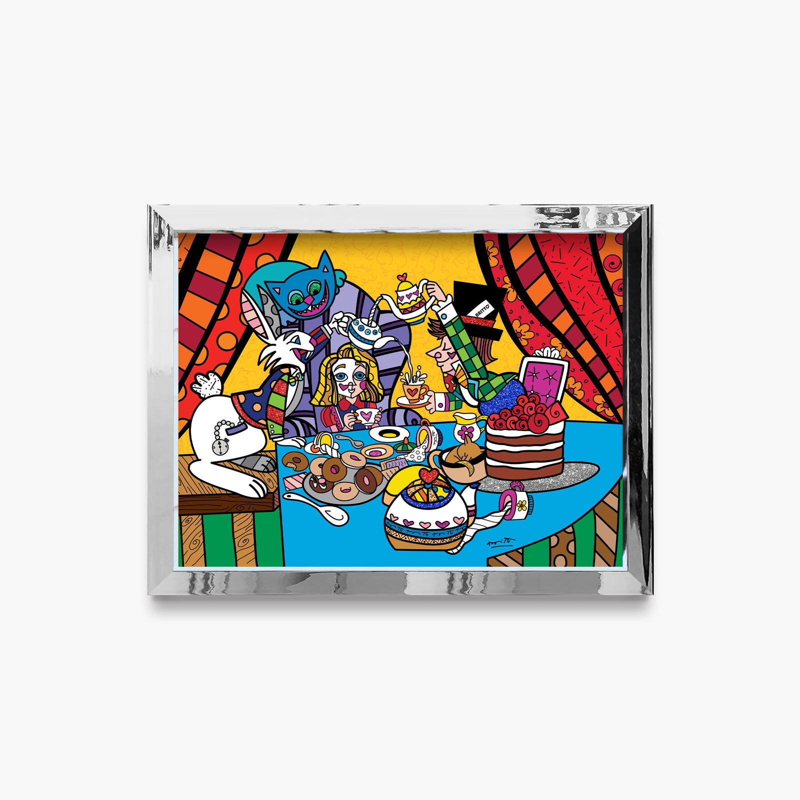 tea party limited edition print  colorful decorative collectible gift idea