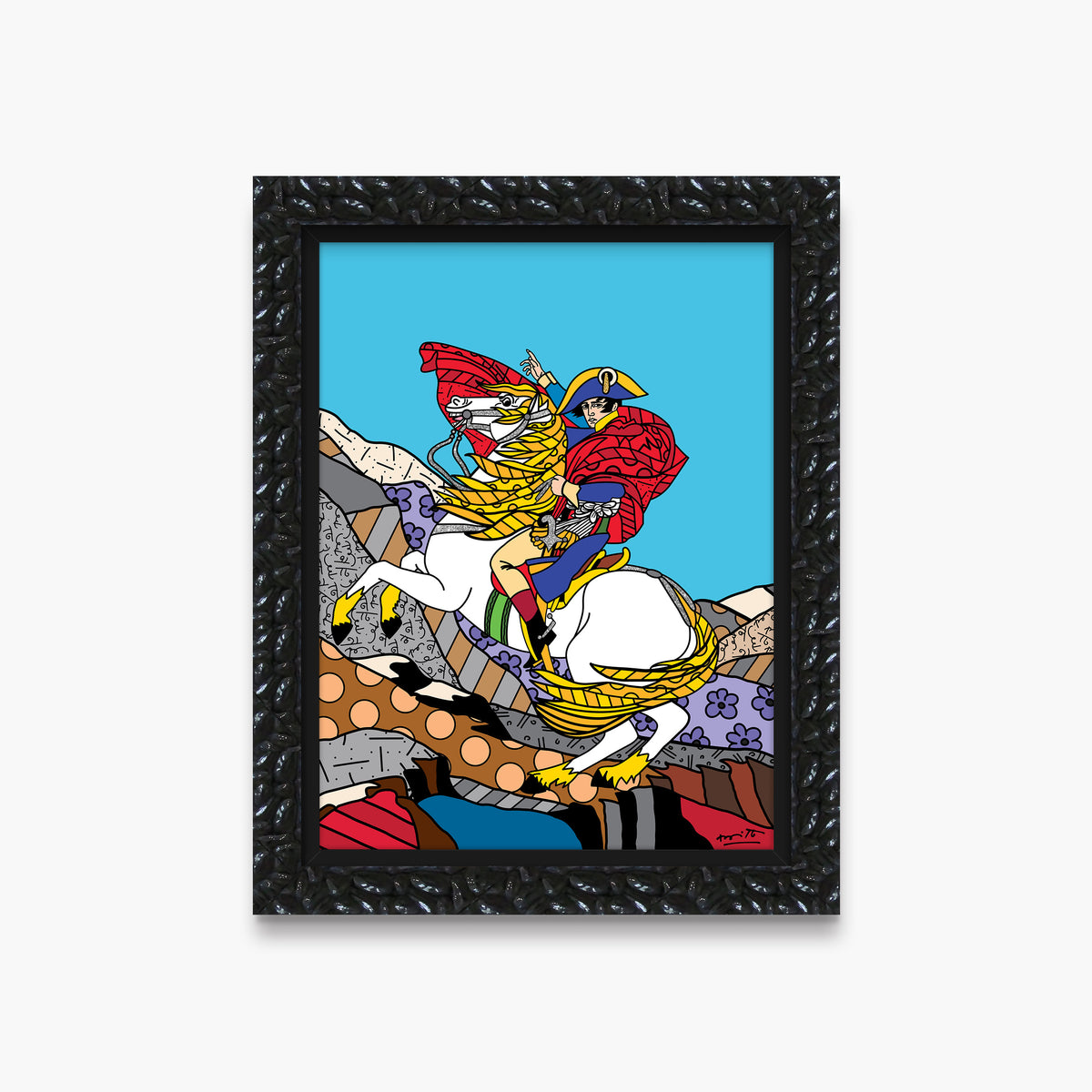 napolean bonaparte limited edition print  colorful decorative collectible gift idea