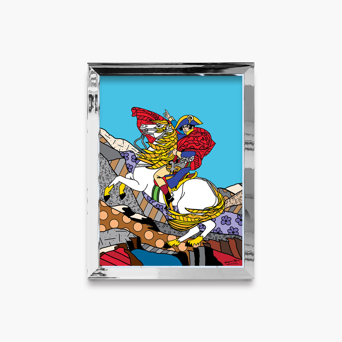 napolean bonaparte limited edition print  colorful decorative collectible gift idea