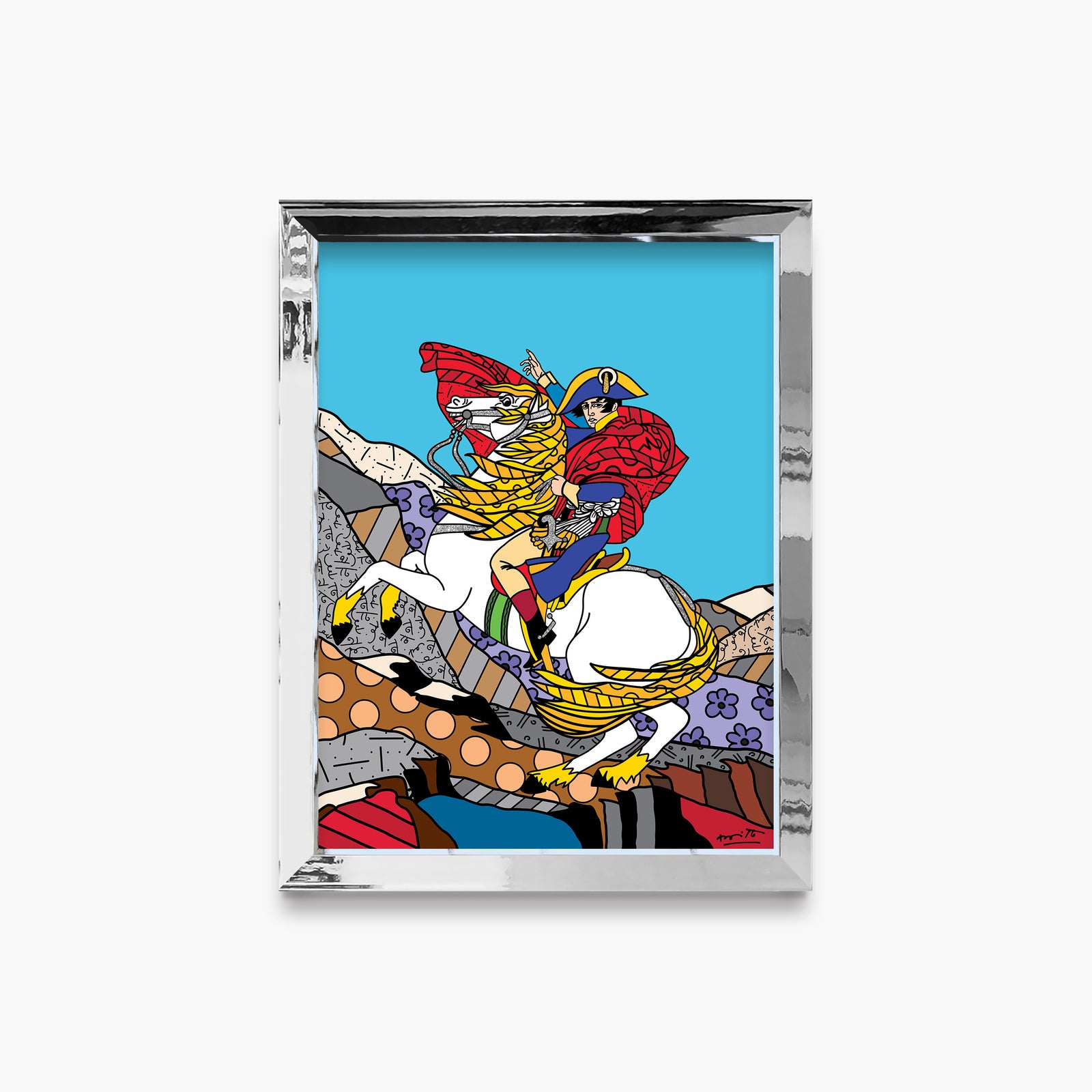napolean bonaparte limited edition print  colorful decorative collectible gift idea