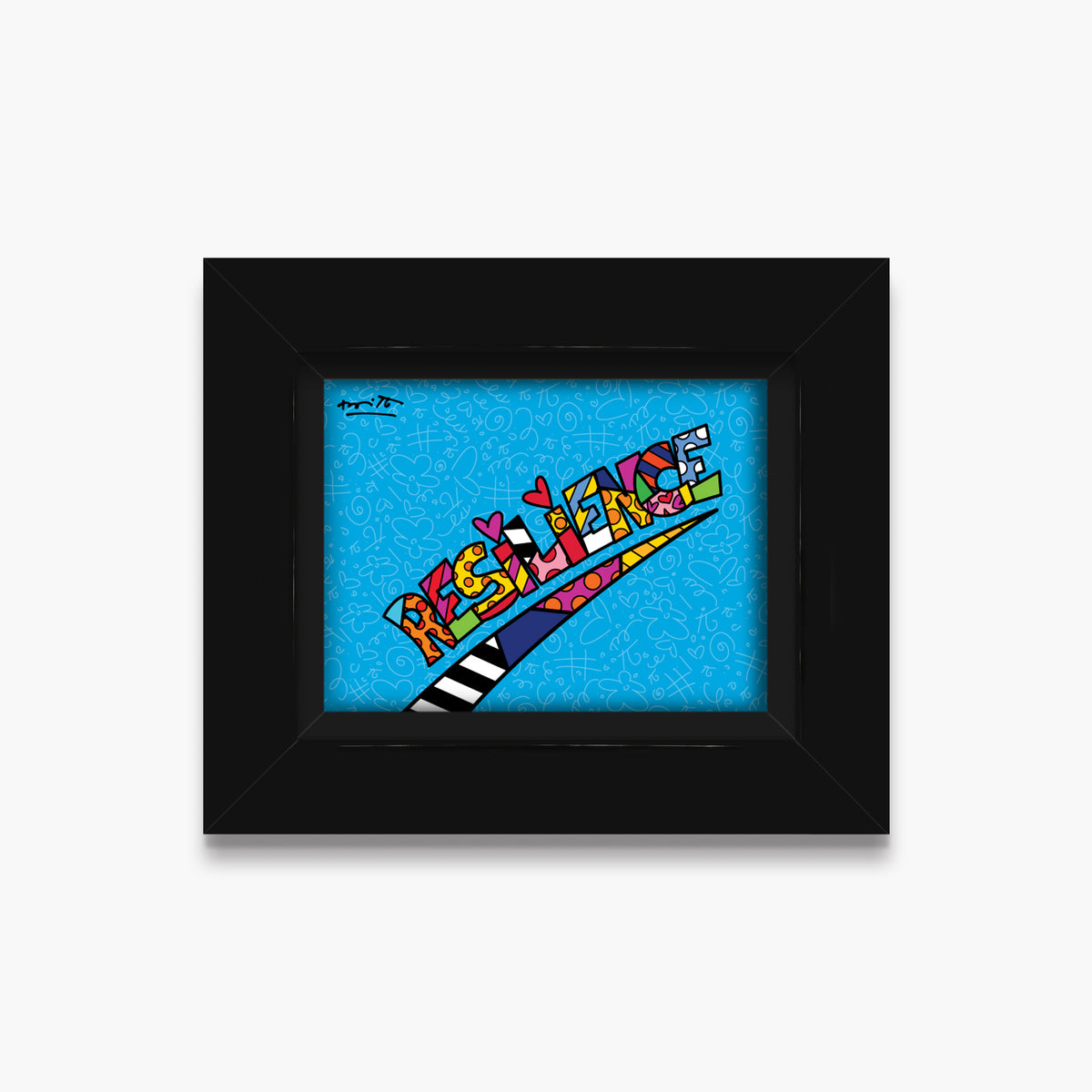 Romero Britto resilience limited edition  colorful pop art design