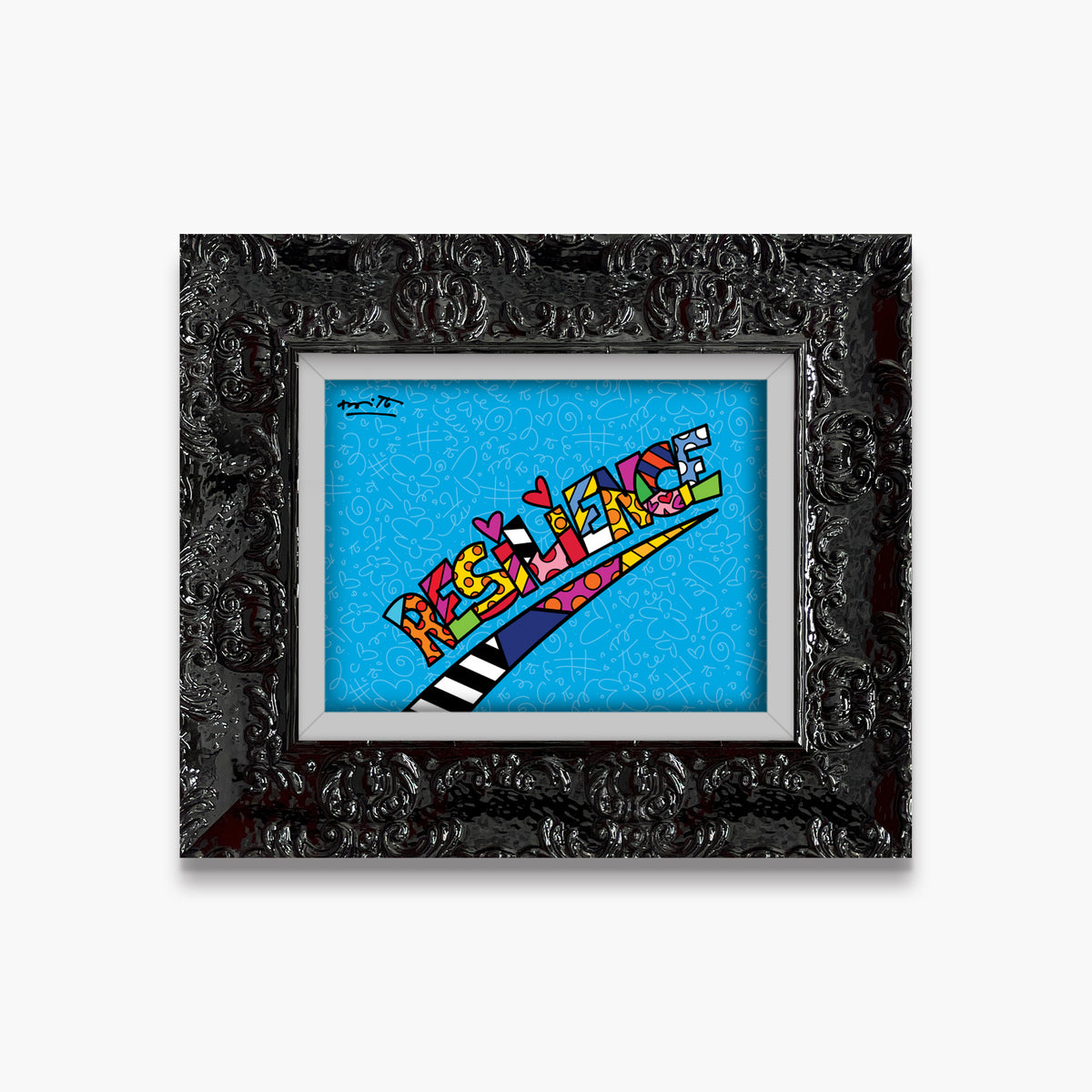 Romero Britto resilience limited edition  colorful pop art design