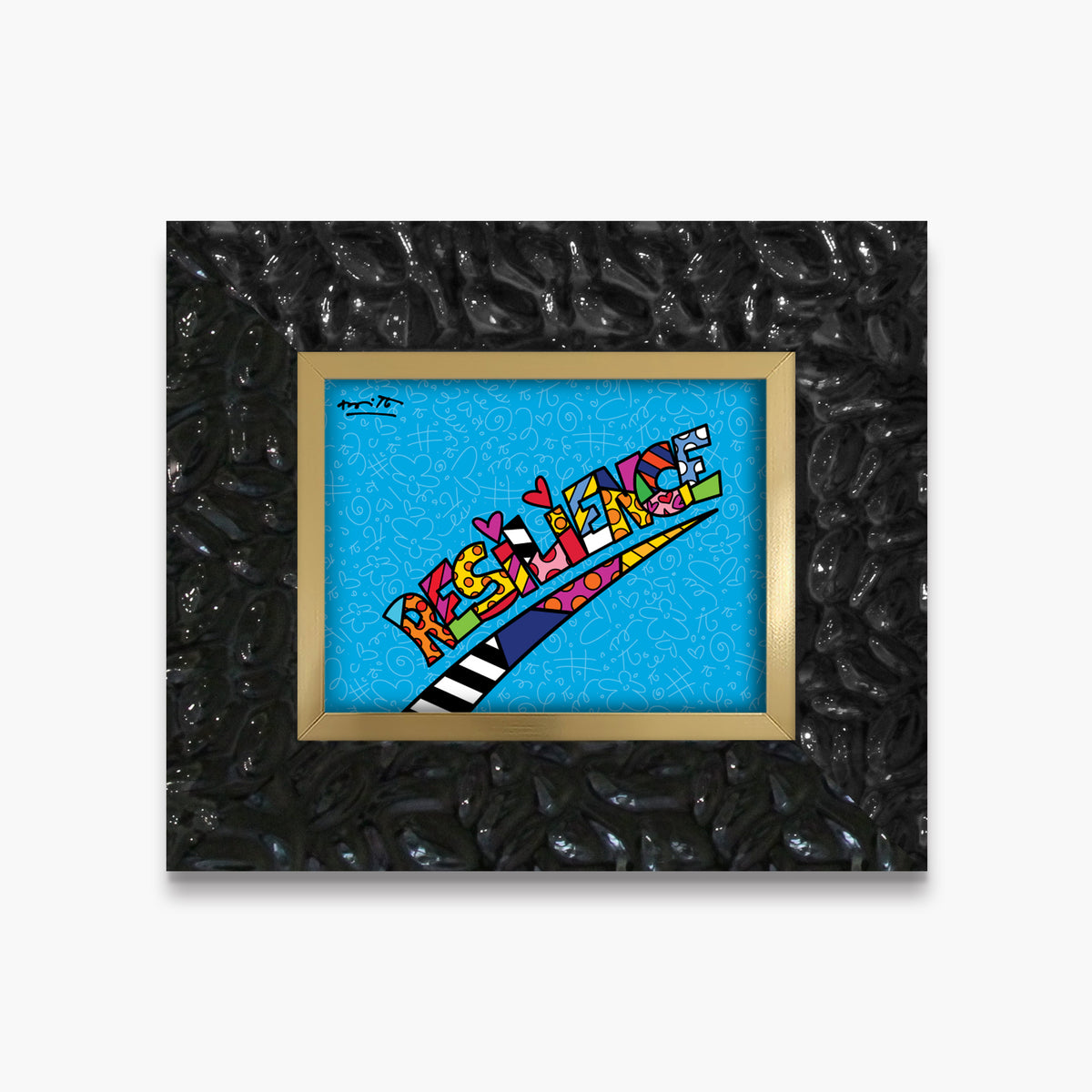 Romero Britto resilience limited edition  colorful pop art design