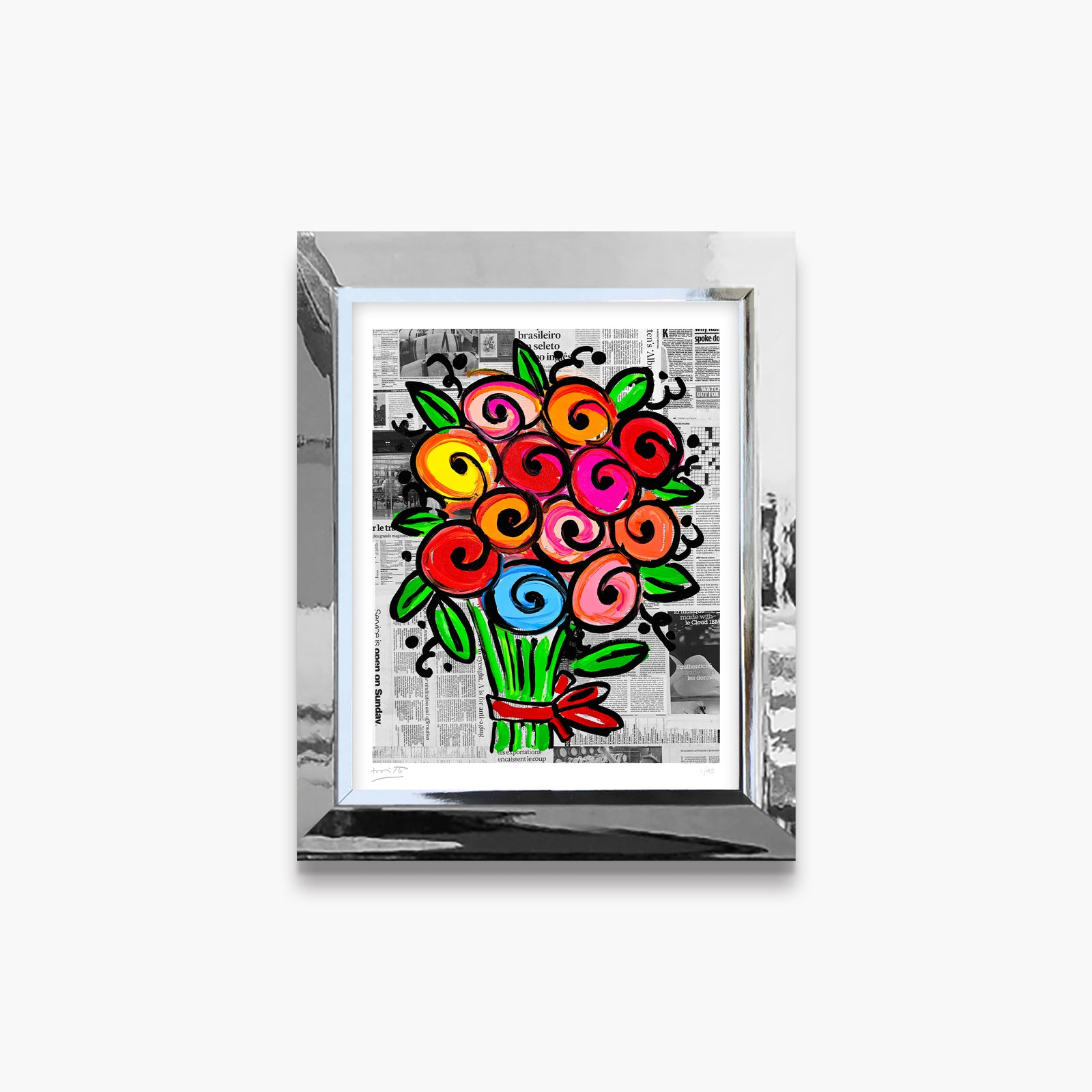 madelines flowers limited edition print  artistic colorful design collectible