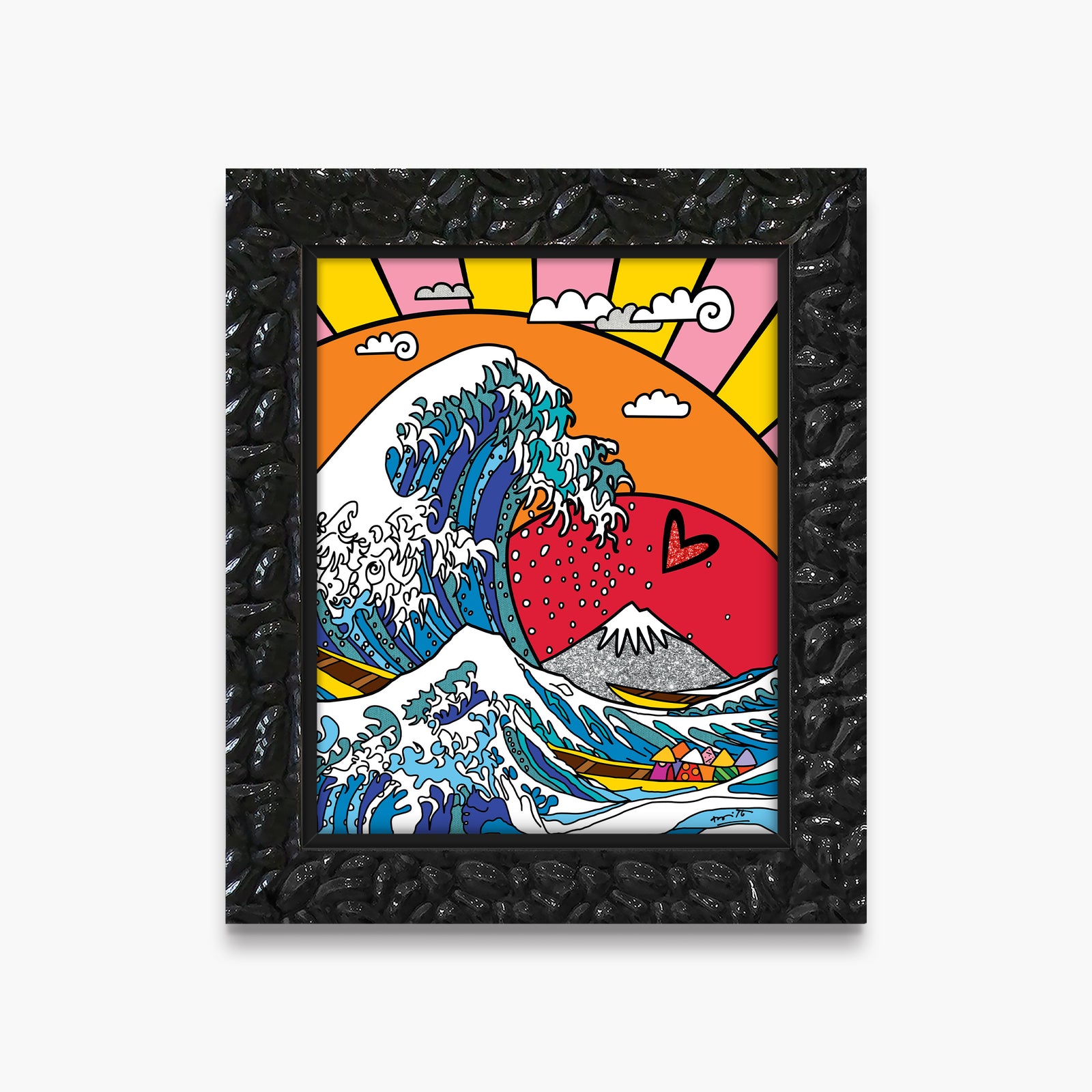 the greatest wave limited edition  artistic colorful design collectible